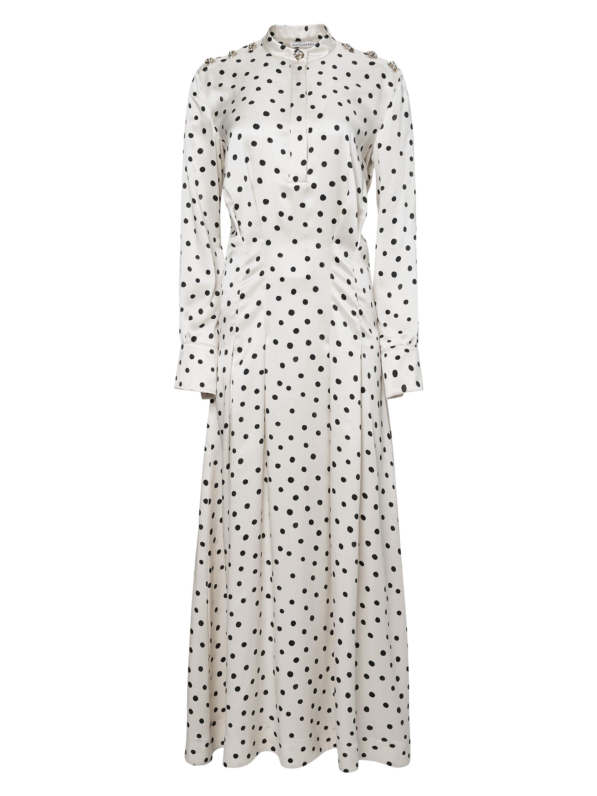 Altuzarra Women's Felicia Polka-Dot Silk Maxi Dress -