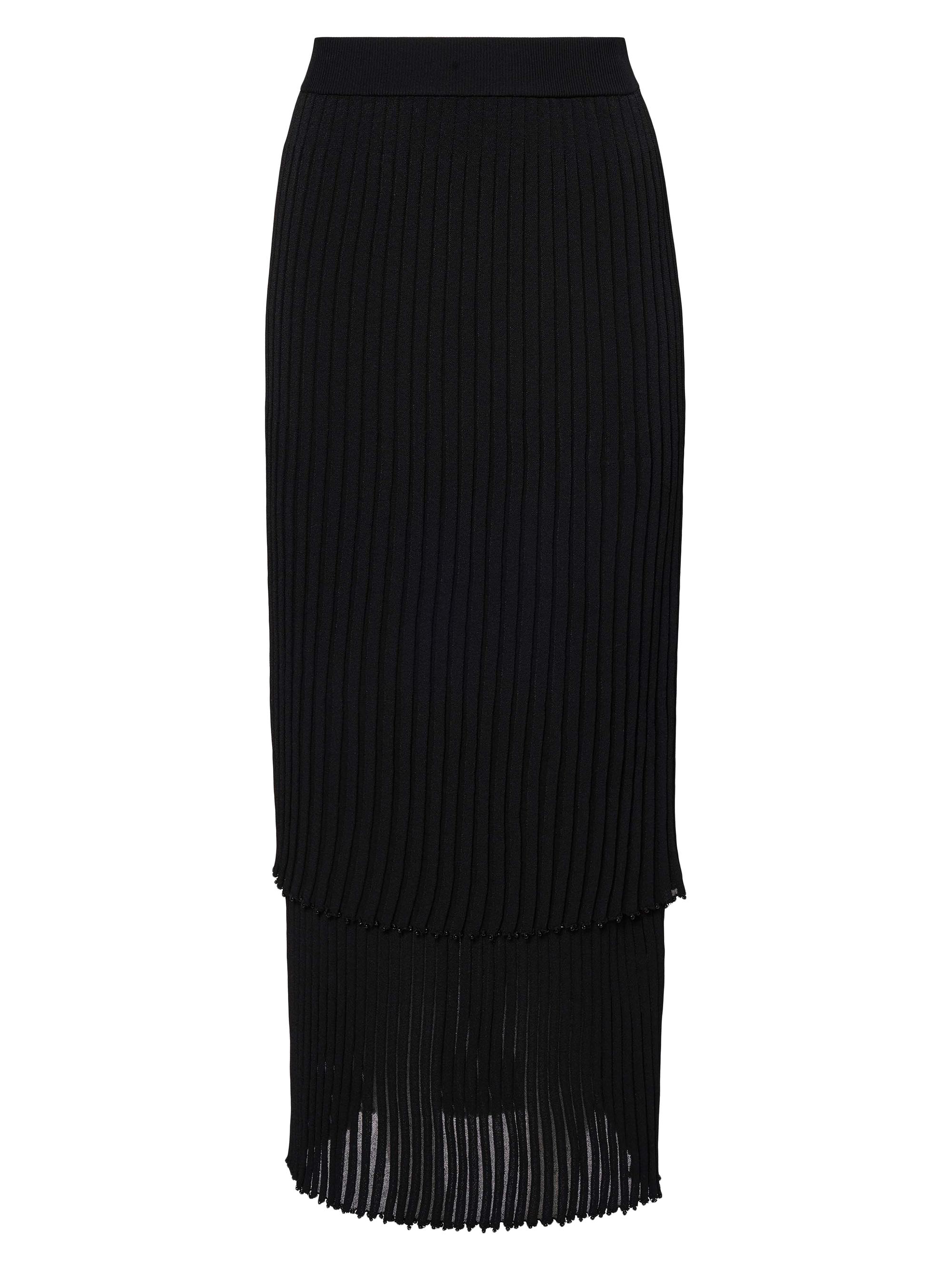 Altuzarra Women's Ariana Pleated Knit Maxi Skirt - Black