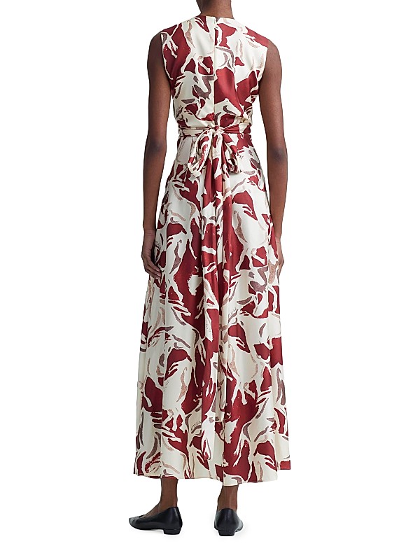 Shop Altuzarra Penny Geometric Silk Sleeveless Maxi Dress Shop Altuzarra Penny Geometric Silk Sleeveless Maxi Dress