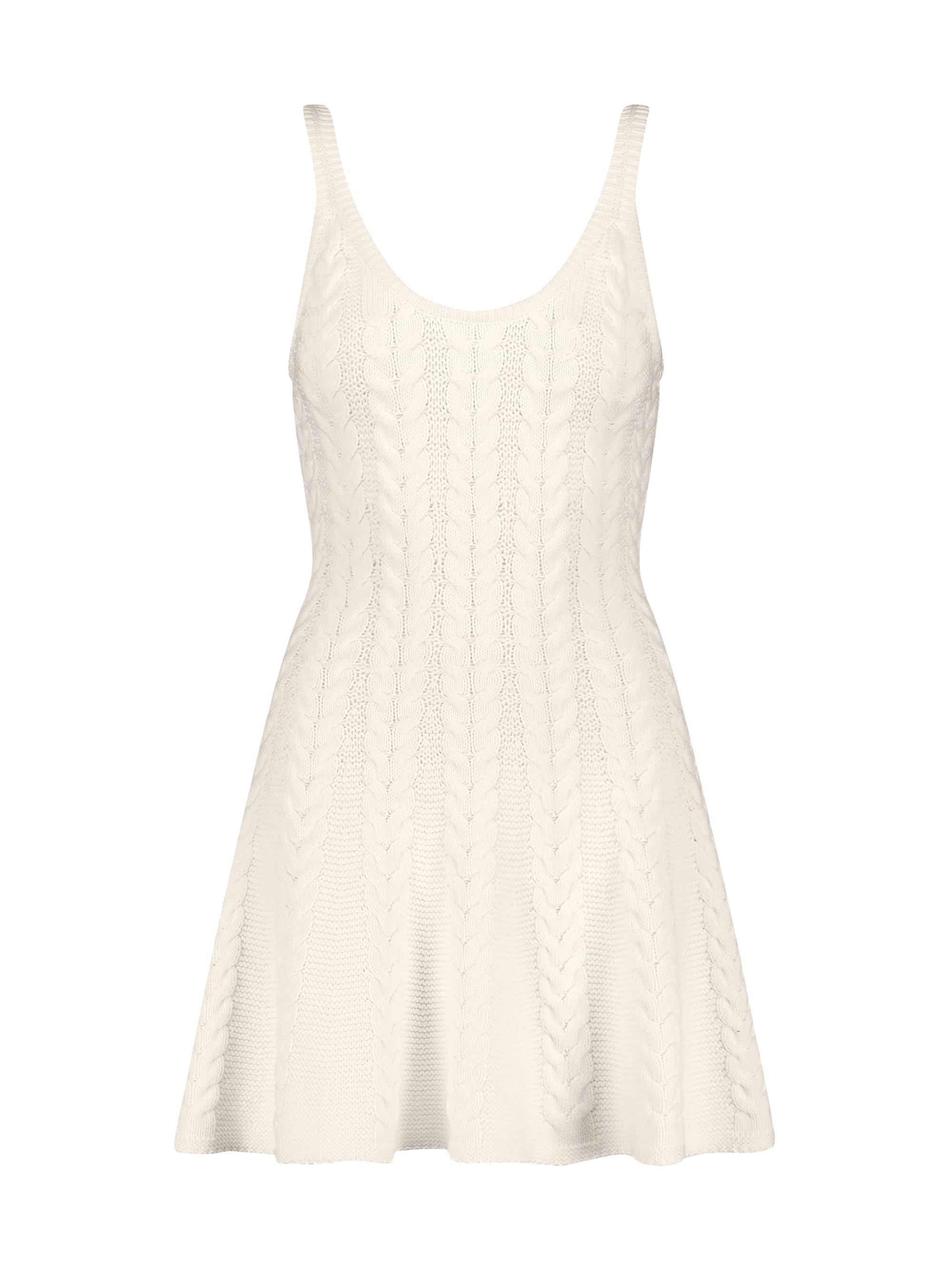 Mac Duggal Women's Chunky Cable-Knit Minidress - Cream