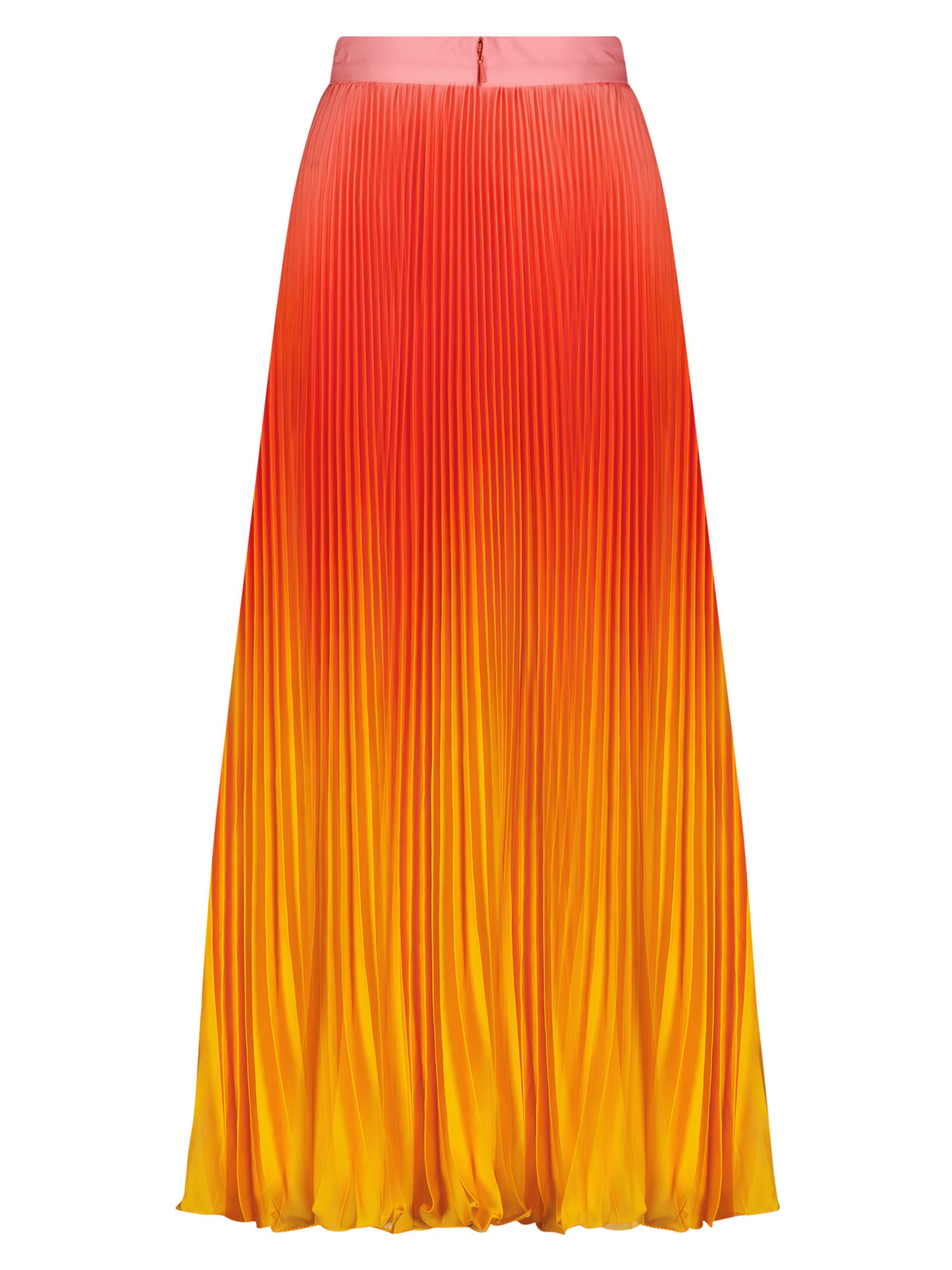 Mac Duggal Ombré Pleated Satin Midi-Skirt | Saks Fifth Avenue