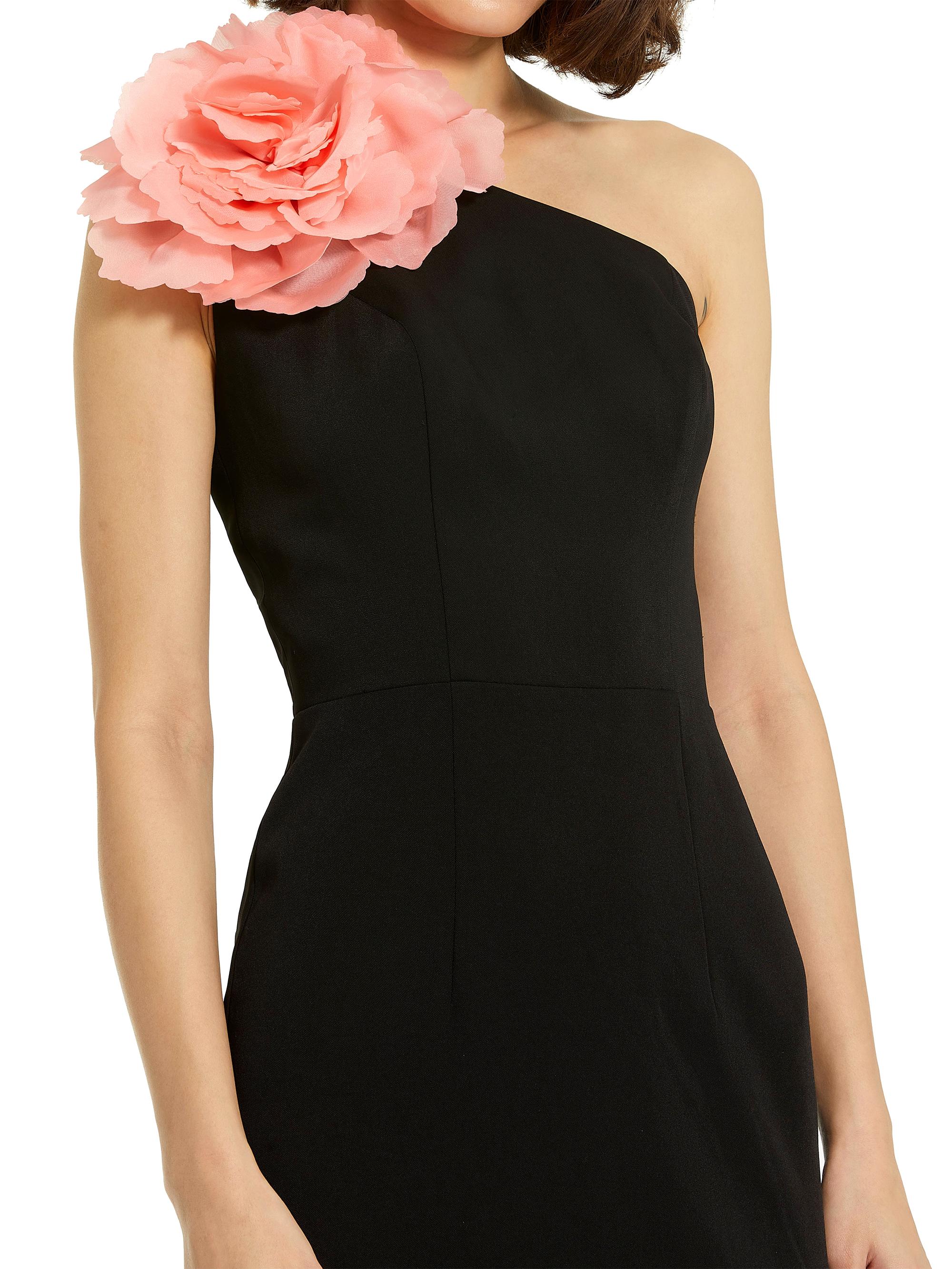 knee length dresses for ladies Falling Petals Floral Applique Midi Dress – VICI main image 1