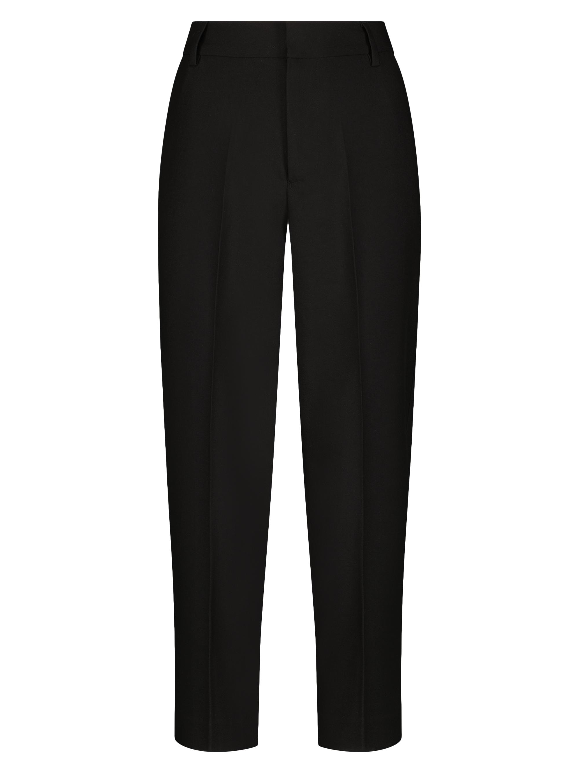 Mac Duggal Women's Crepe Tapered Crop Trousers - Black