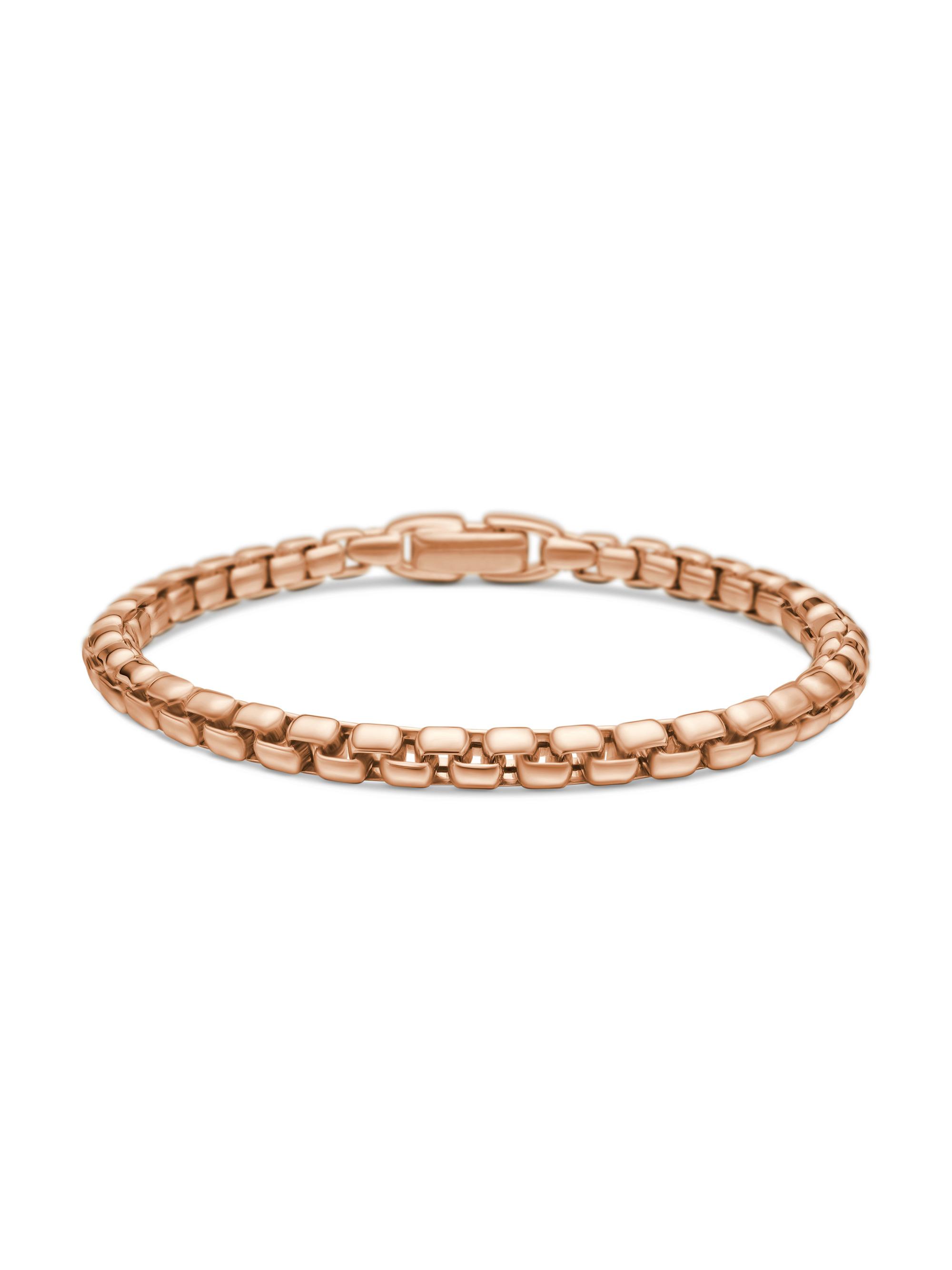 David Yurman Box Chain Bracelet in 18K Rose Gold, 5MM | Saks Fifth