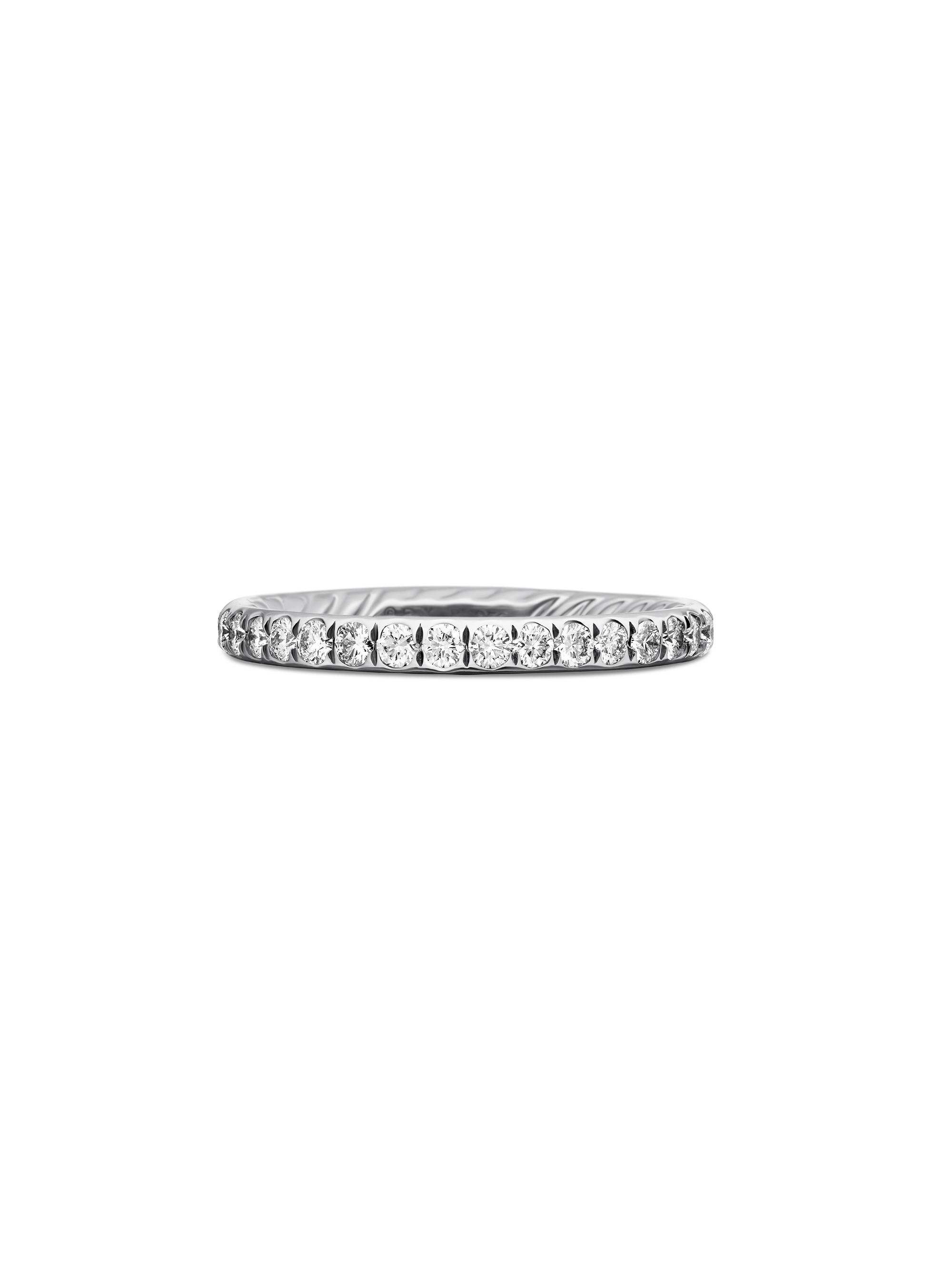 David Yurman Women's Eden Band Ring in Platinum - Silver