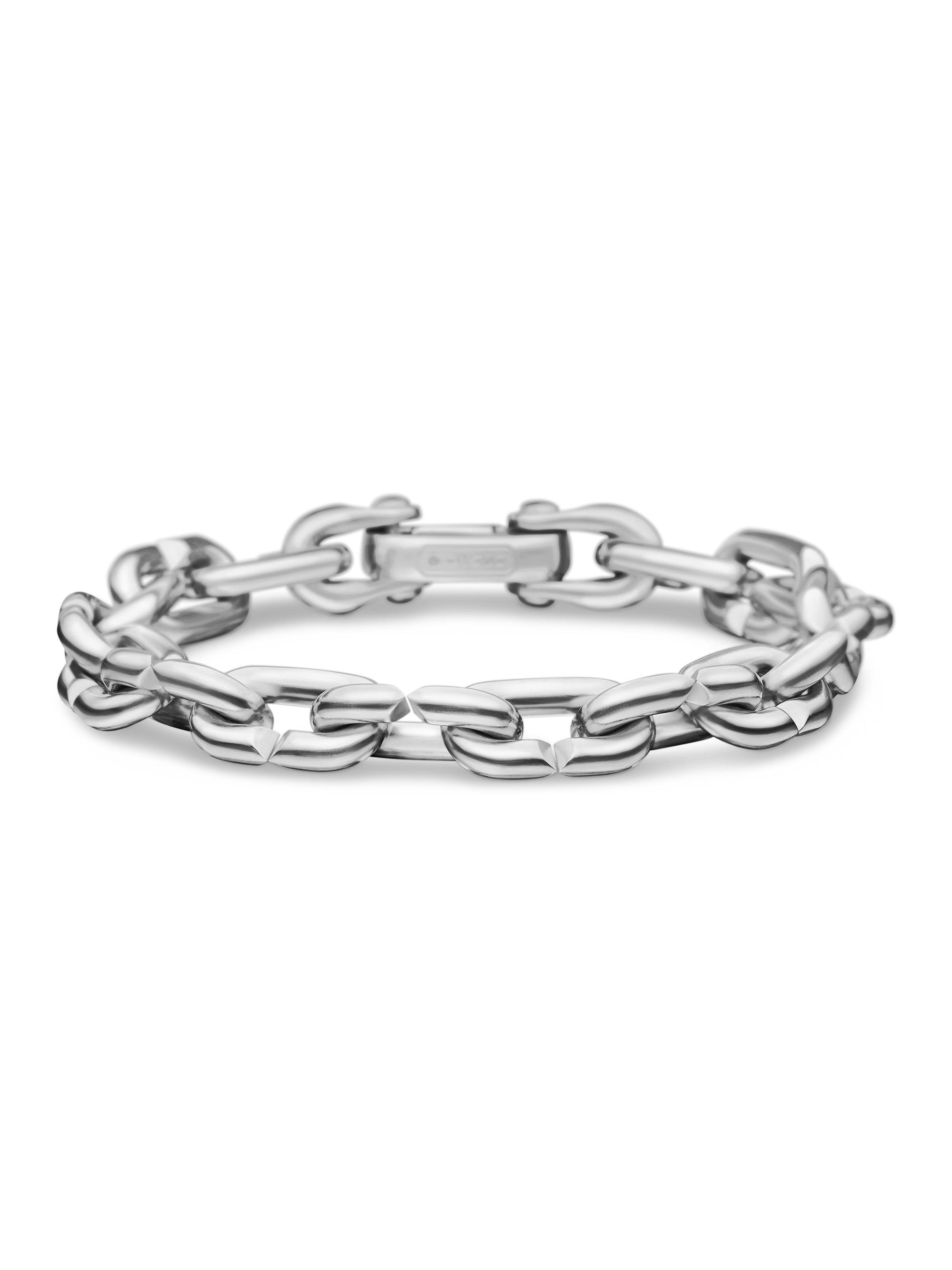 David Yurman Men's Chain Links Bracelet in Sterling Silver, 10.3MM - Silver