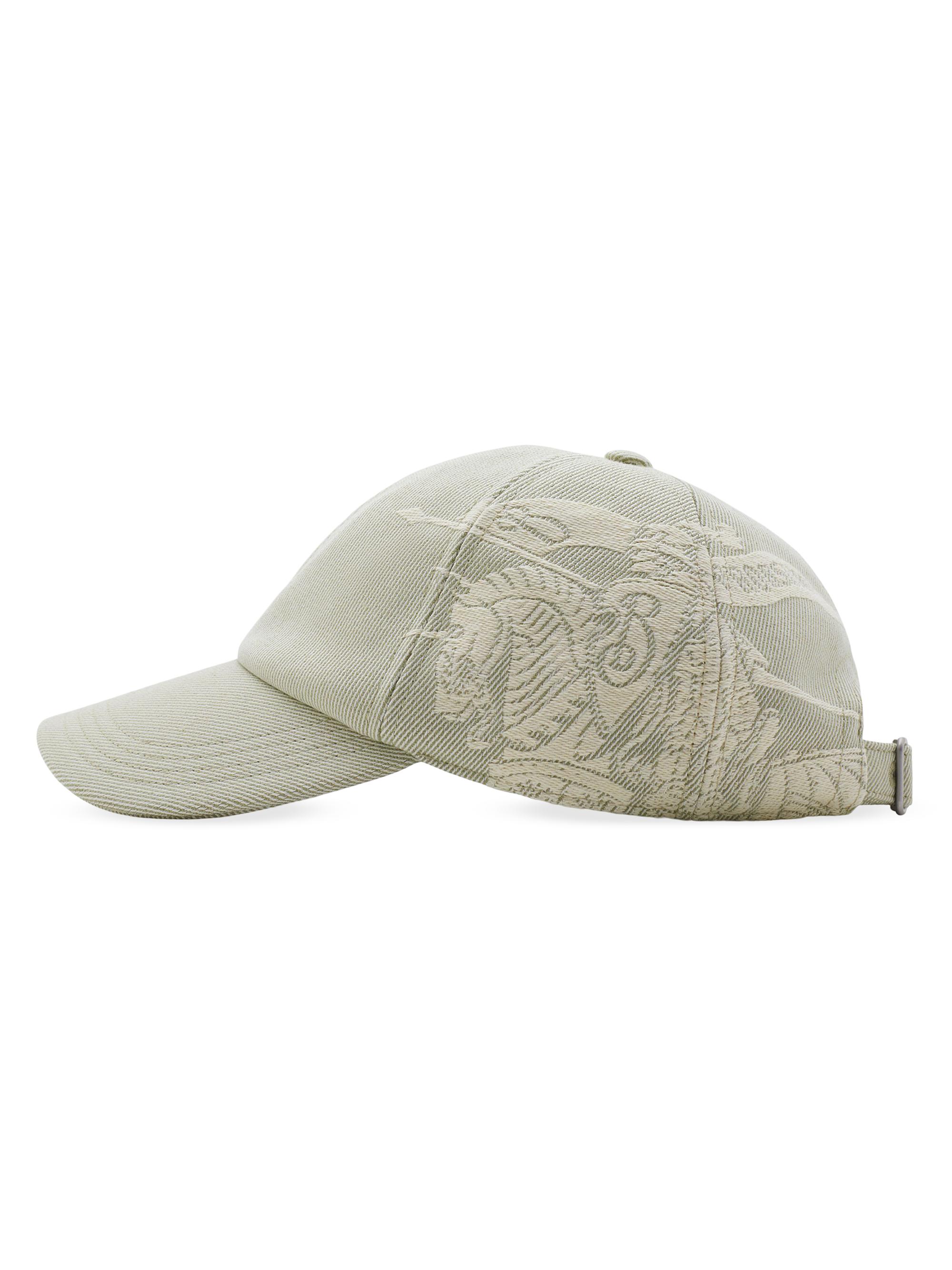 Burberry Women's Embroidered Knight Logo Baseball Cap - Hunter