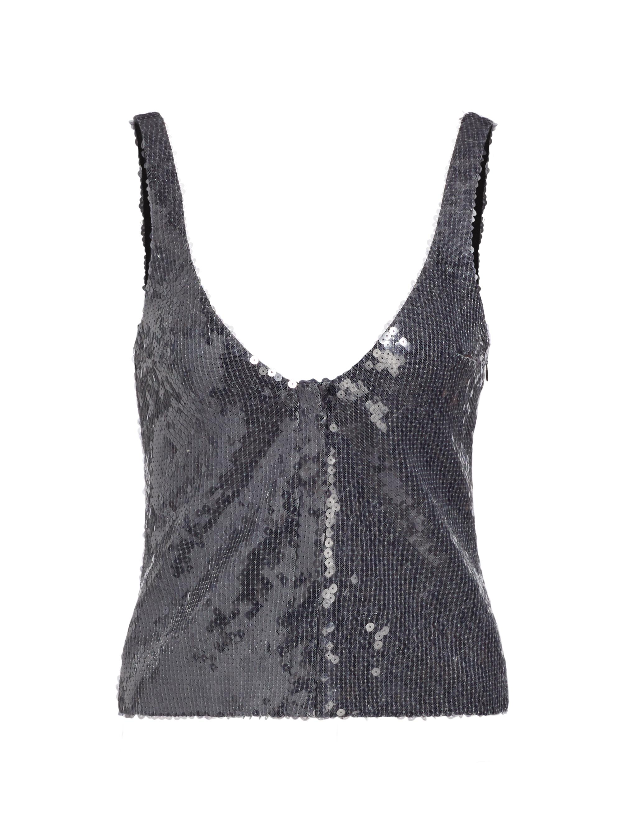 16Arlington Women's Devereau Sequined Top - Grigio Ant