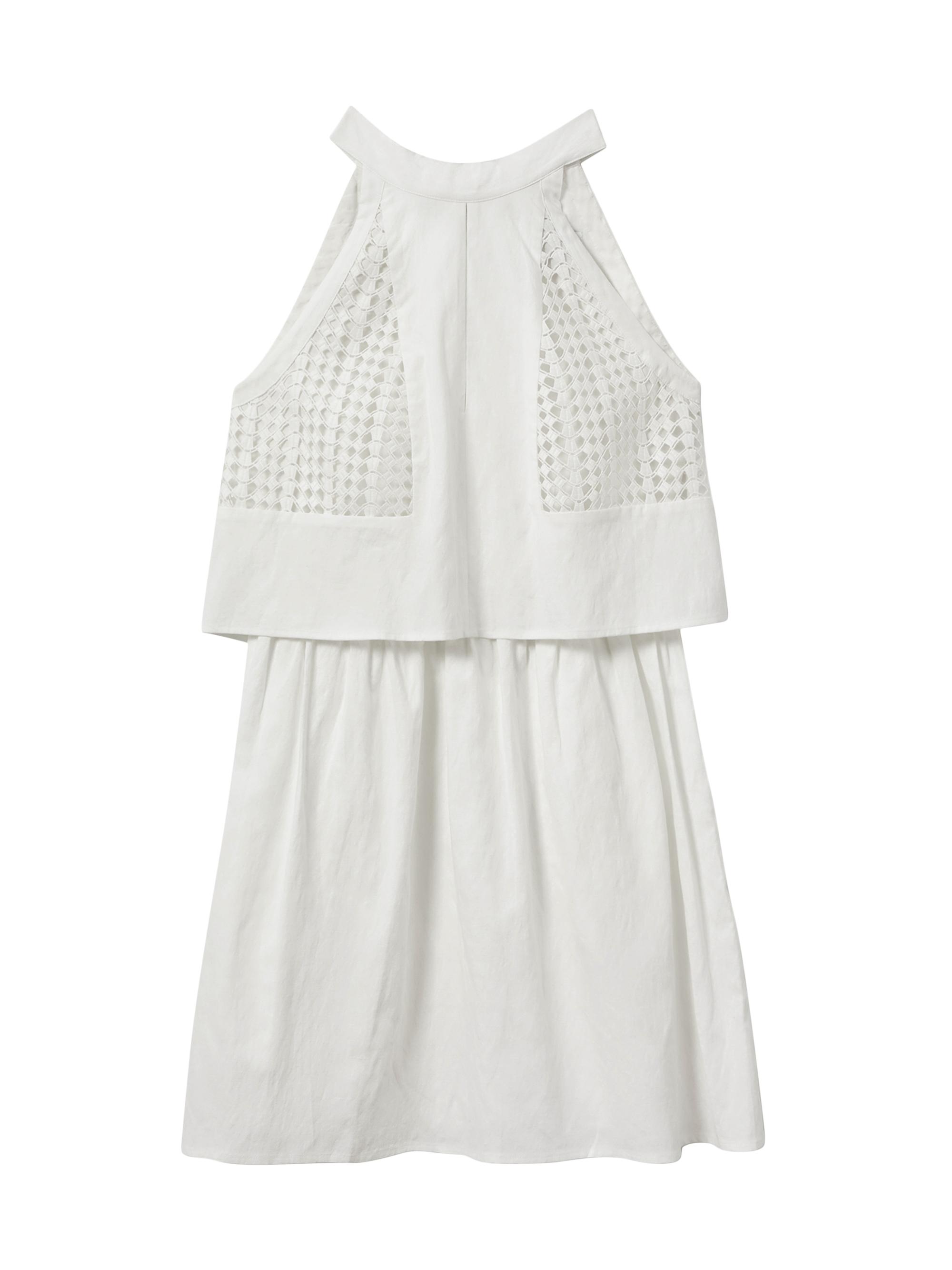 Reiss Women's Eden Broderie Anglaise Popover Minidress - White