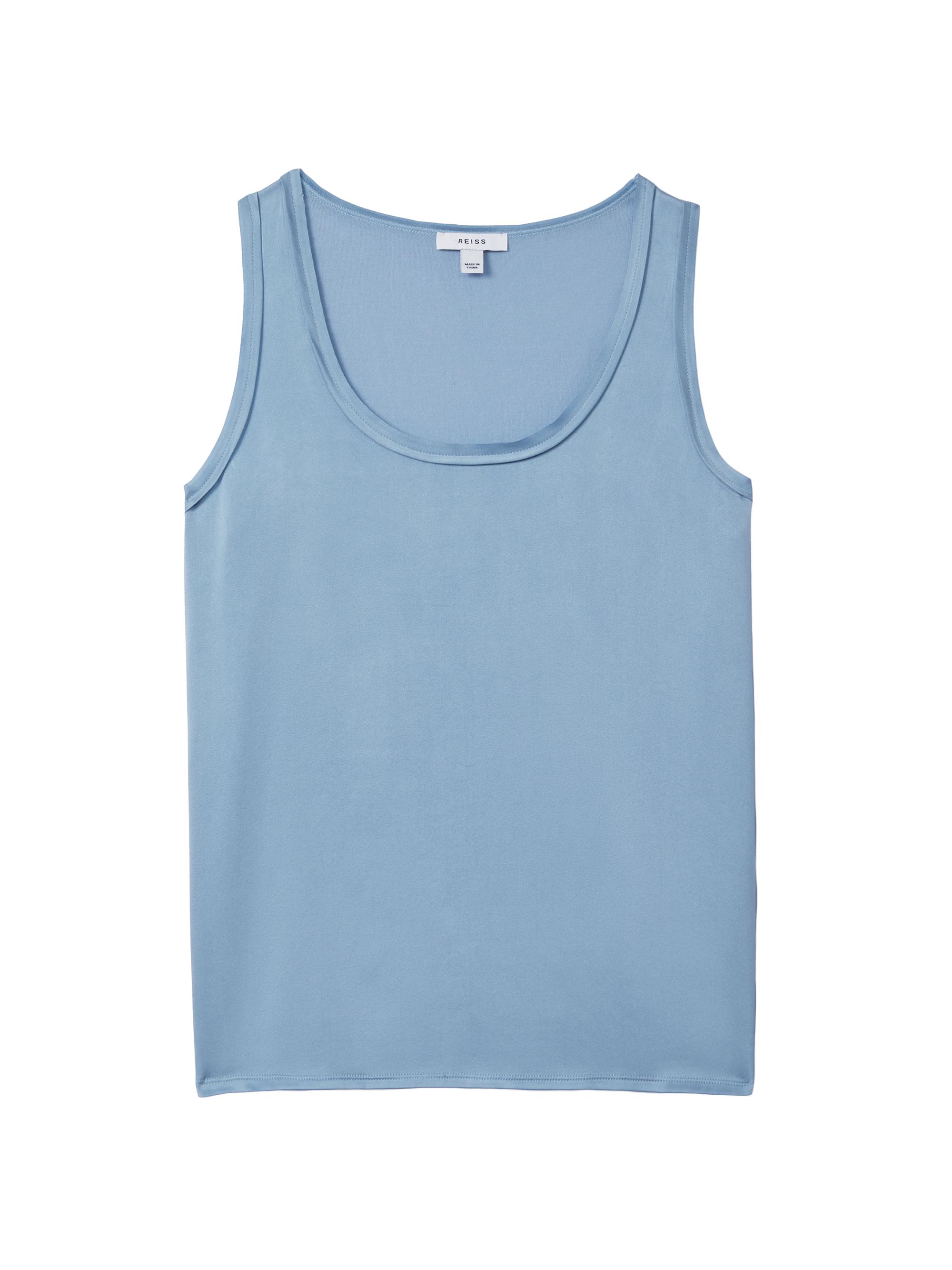 Reiss Women's Riley Stretch Silk Tank - Blue