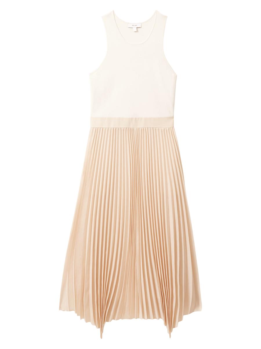 【海外限定】REISSスカート☆Chocolate Pippa Pleated Jersey Mi Buy Reiss Chocolate Pippa Pleated Jersey Midi Skirt from the