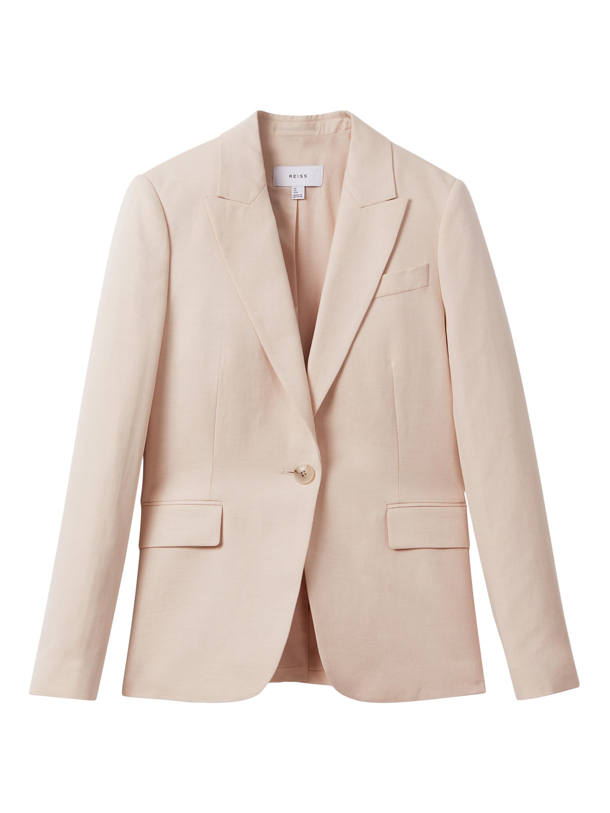 Reiss Women's Farrah Single-Breasted Blazer - Pink