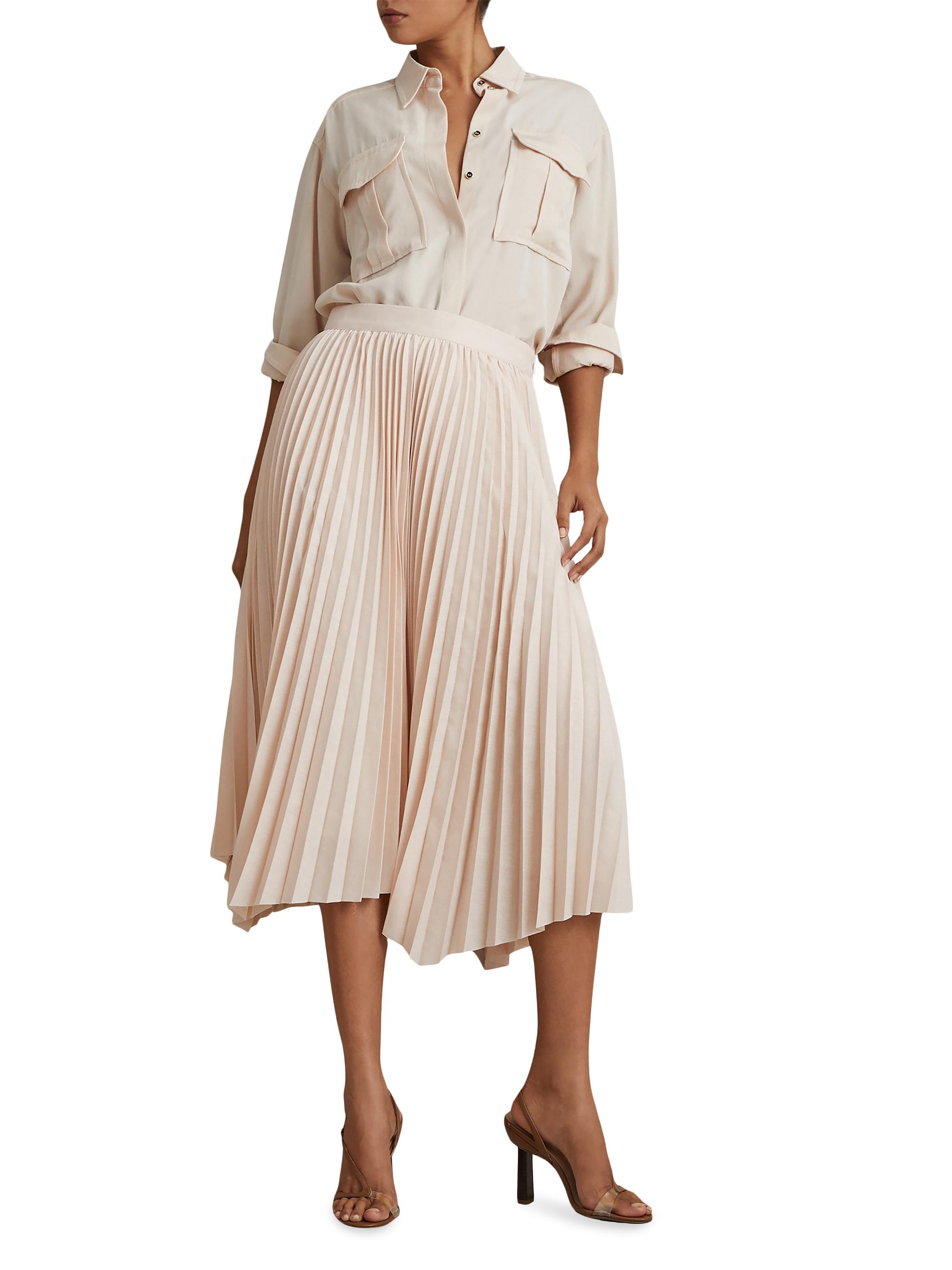 Reiss Azalea Pleated Midi-Skirt | Saks Fifth Avenue