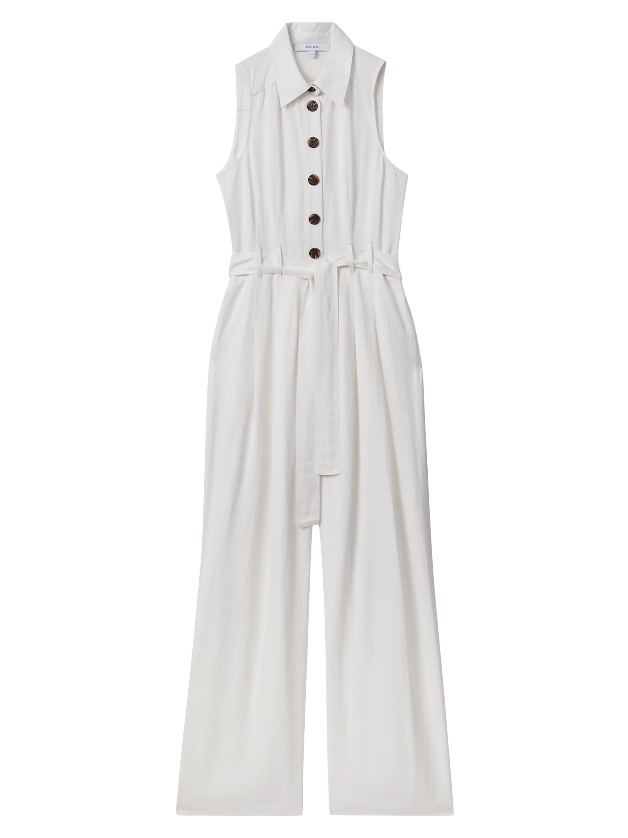 Reiss Women's Perla Sleeveless Jumpsuit - White