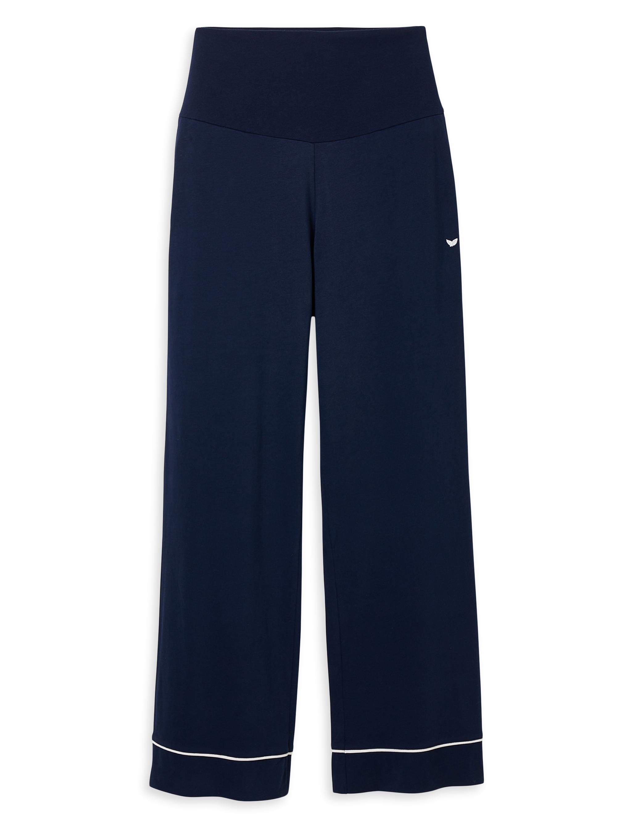 Petite Plume Cotton Maternity Lounge Pants - Navy