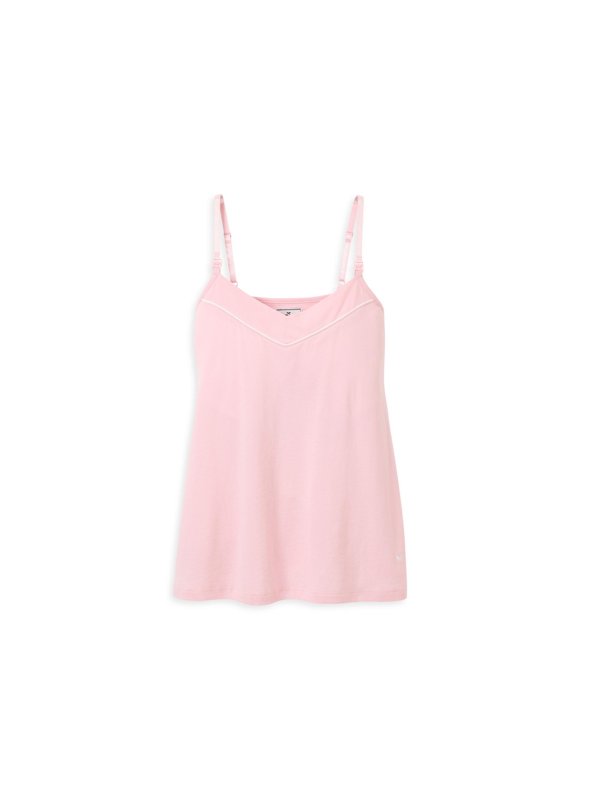 Petite Plume Cotton Maternity Tank Top - Pink