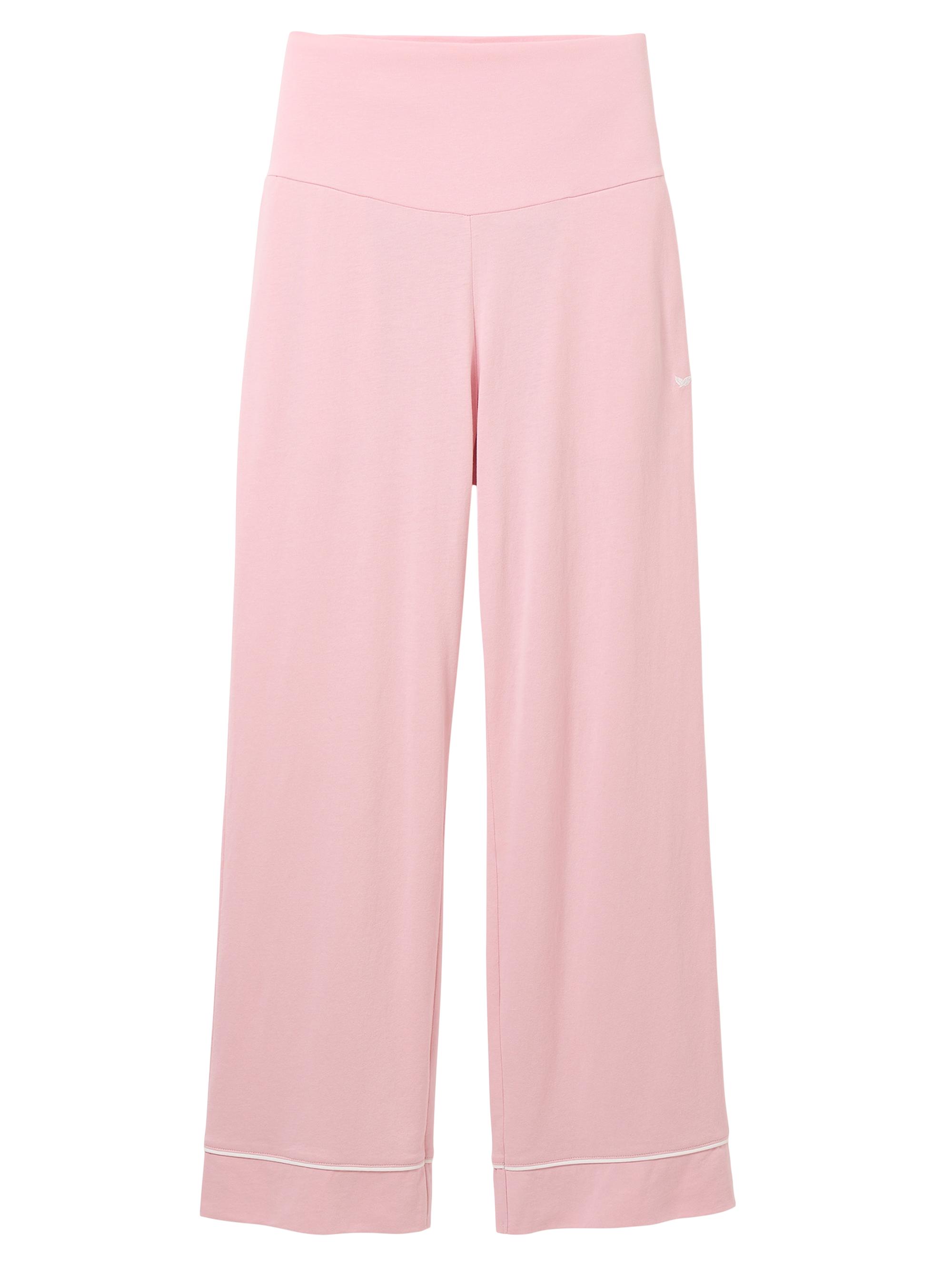 Petite Plume Cotton Maternity Pants - Pink
