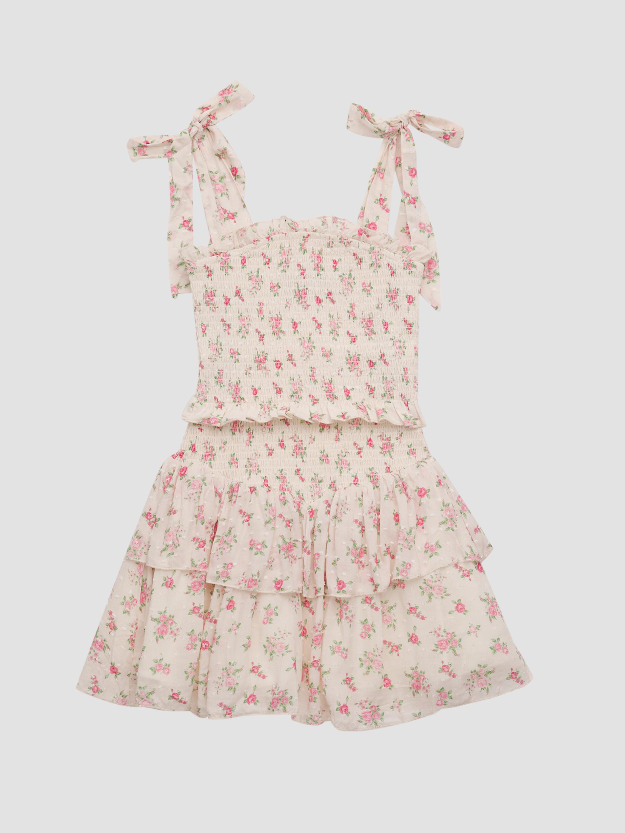 KatieJ NYC Girl's Smocked Fit-And-Flare Dress - Vintage Bunches | Thumbnail 3