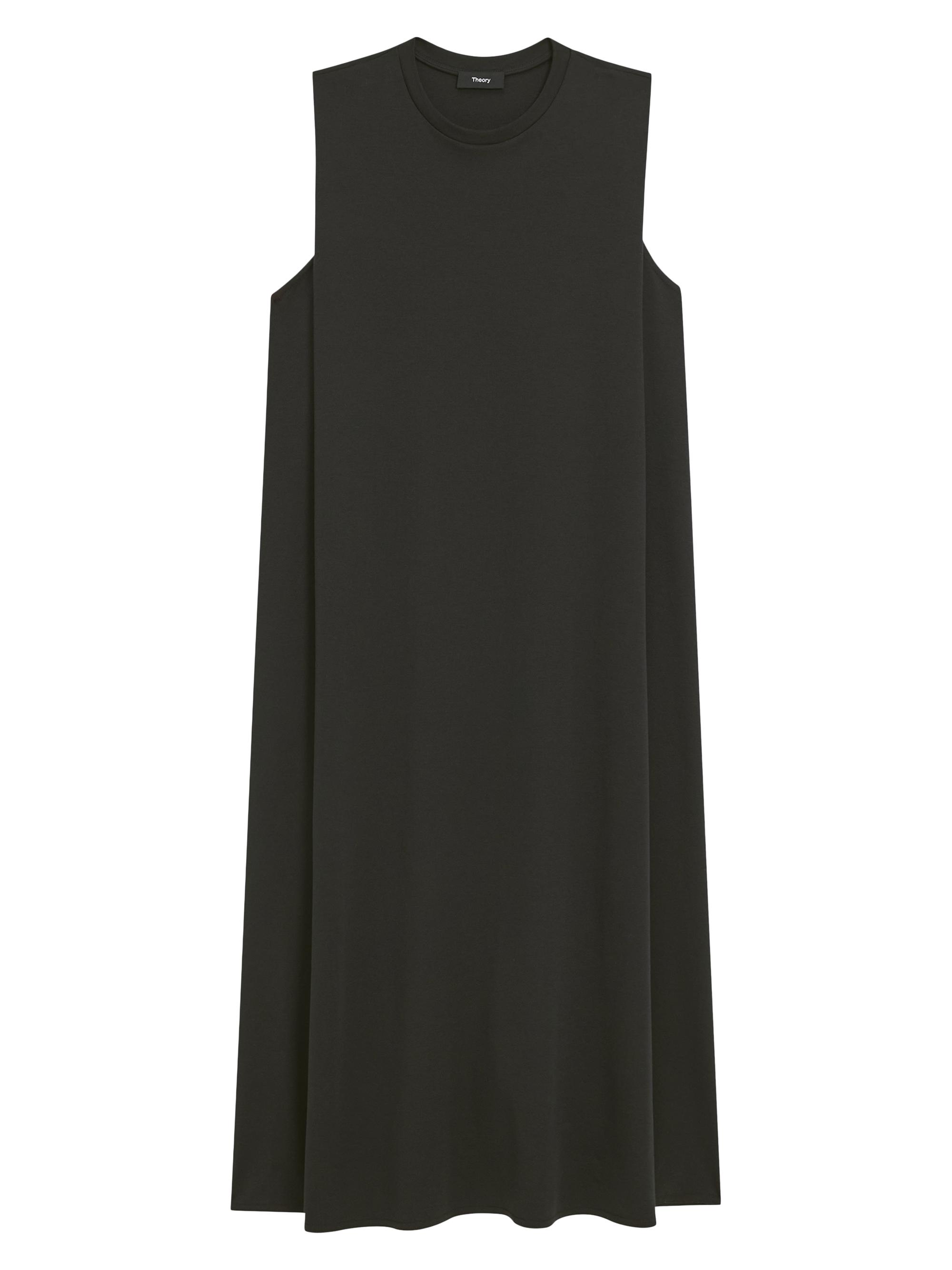 Theory Women's Cotton Muscle Tee Midi-Dress - Black