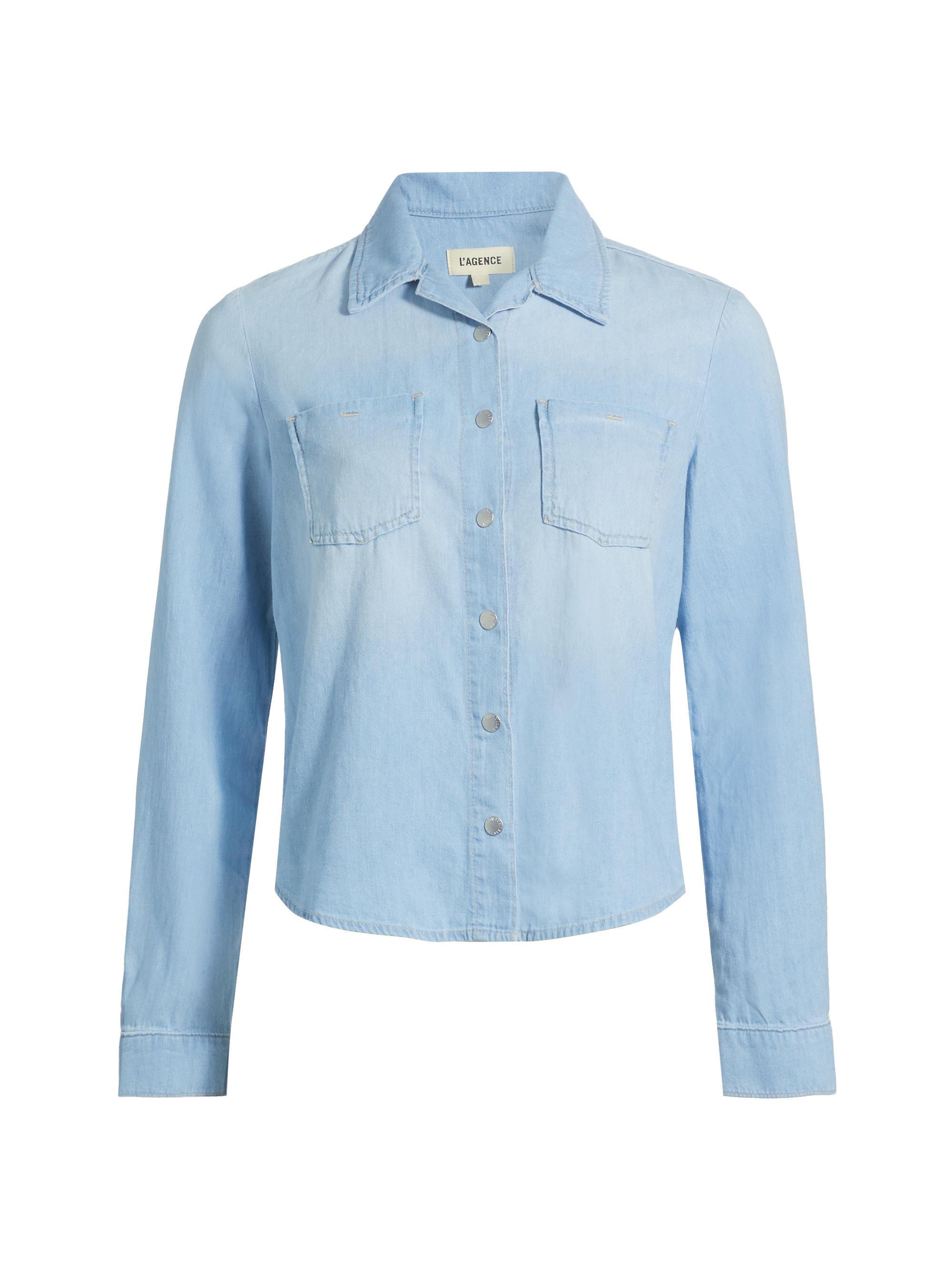 L'AGENCE Women's Isla Denim Shirt - Dakota