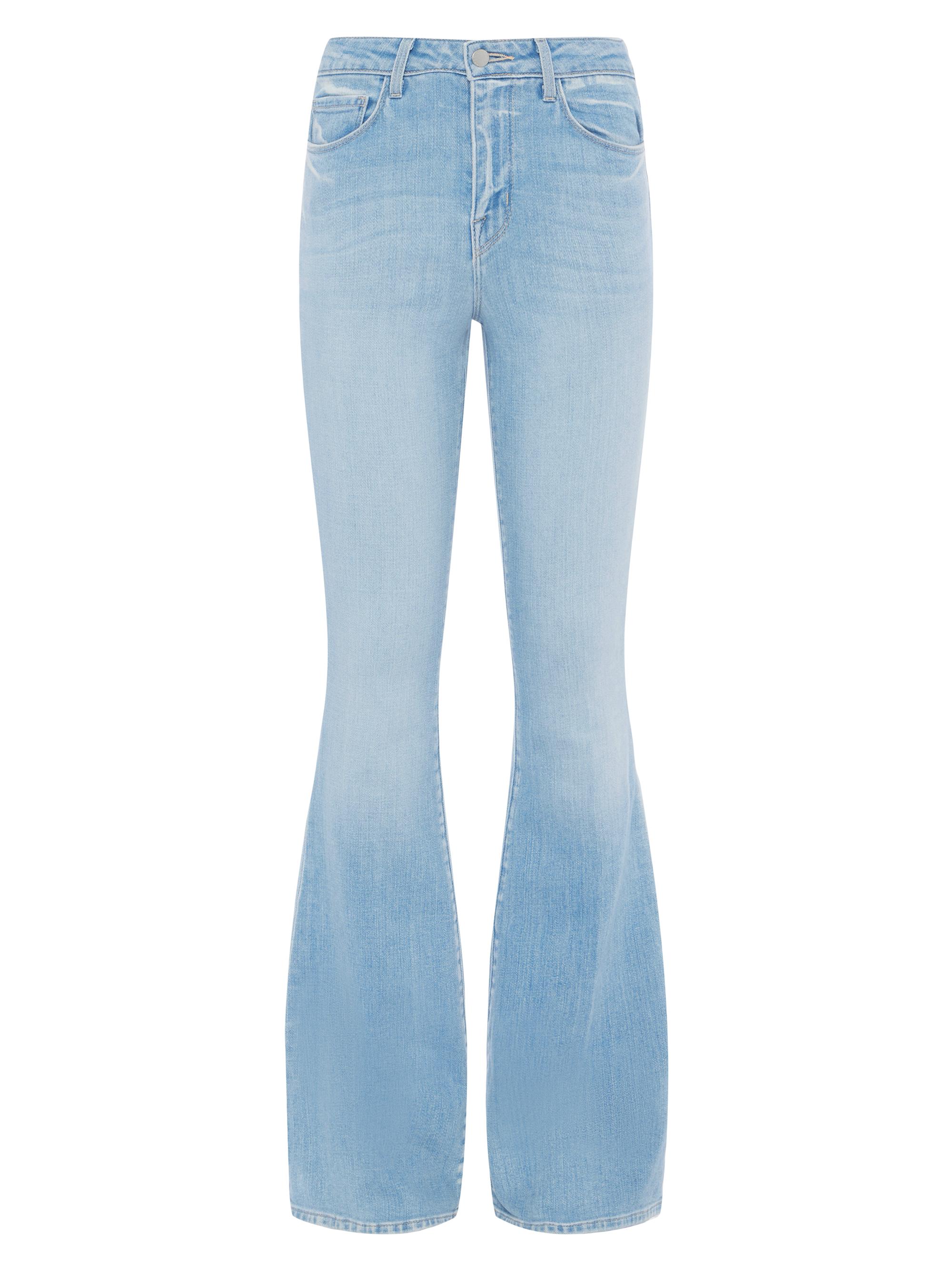 L'AGENCE Women's Bell High-Rise Flared Jeans - Olympia