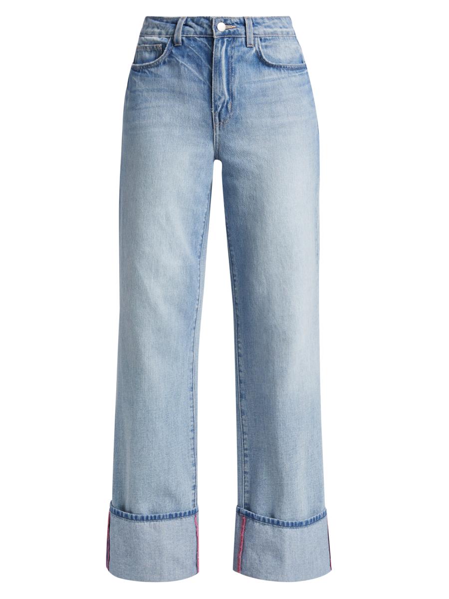 【 TRAVEL 】ROLL UP INCISION DENIM PANTS (2色) unisex june-adaptive-Womens-Side-