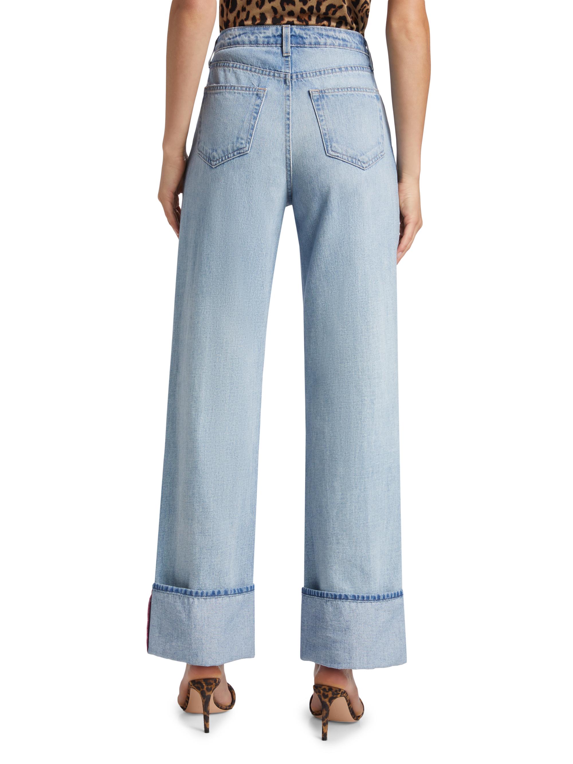 L'AGENCE Miley Ultra High-Rise Cuffed Jeans | Saks Fifth Avenue