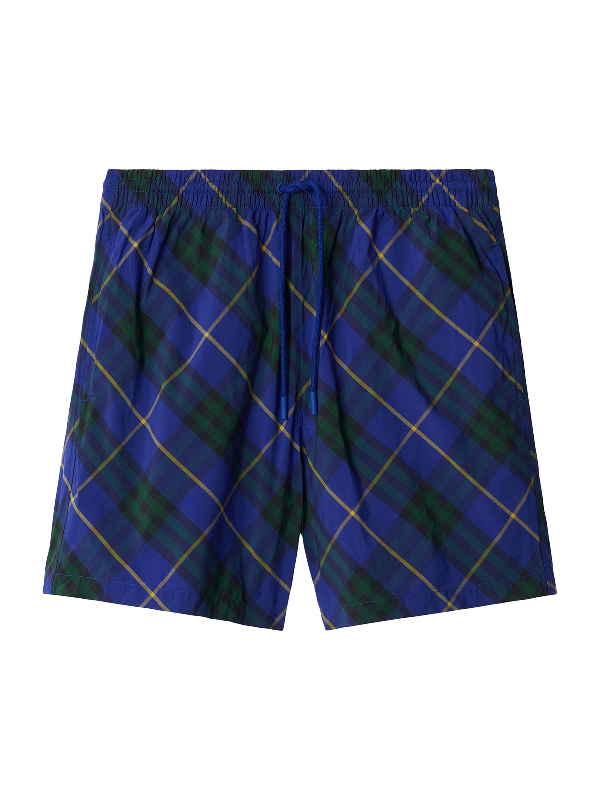 Burberry Men's Check Swim Shorts - Bright Navy Check
