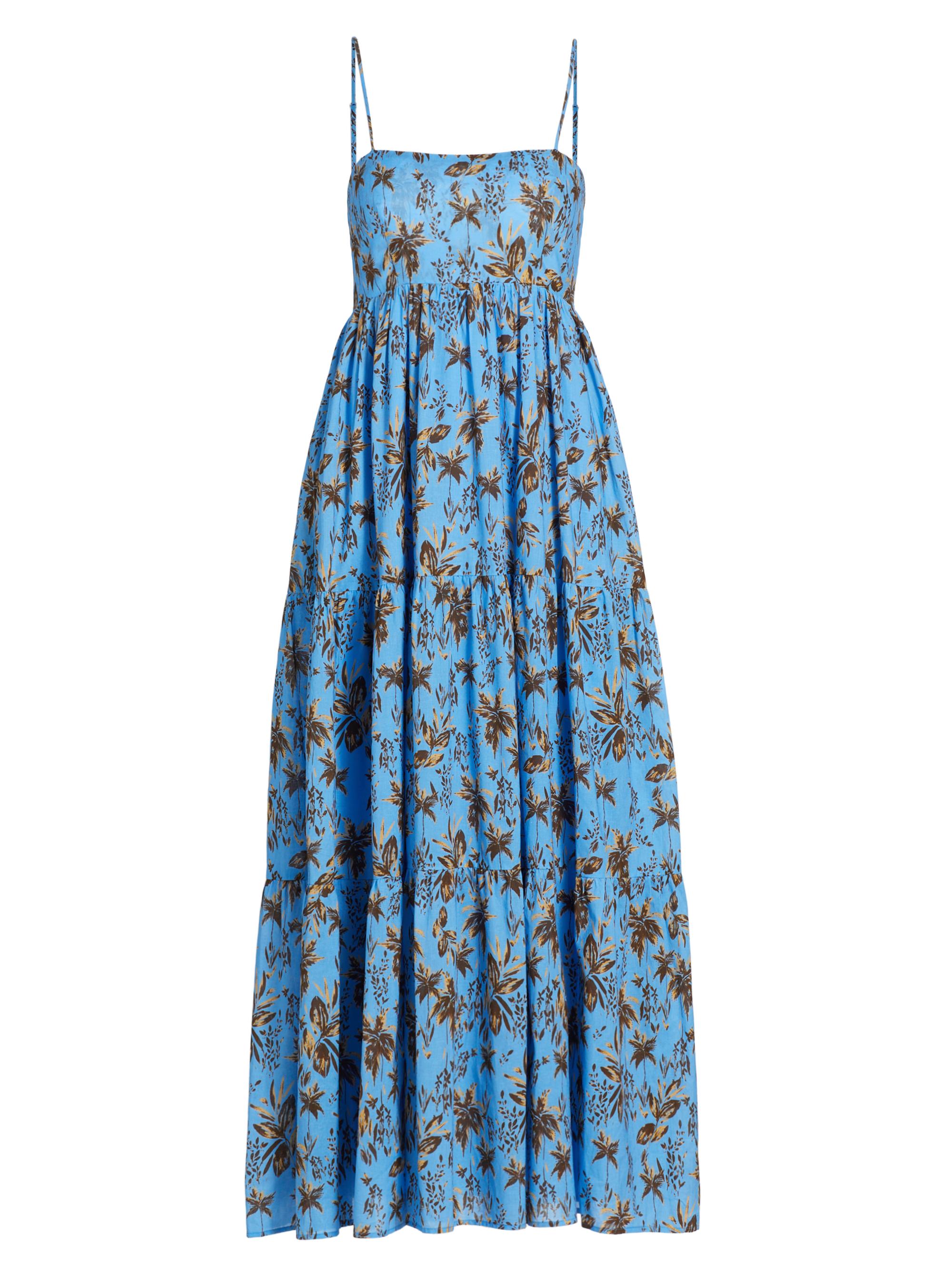 Kivari Women's Paola Palm Cotton Maxi Dress - Paola