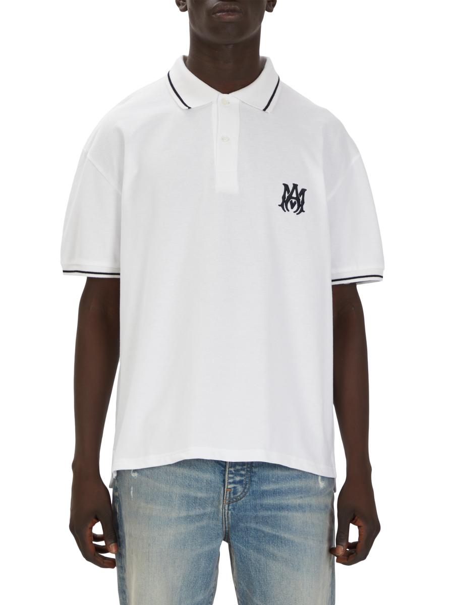 Amiri Logo-Embroidered Cotton Polo Shirt | Saks Fifth Avenue