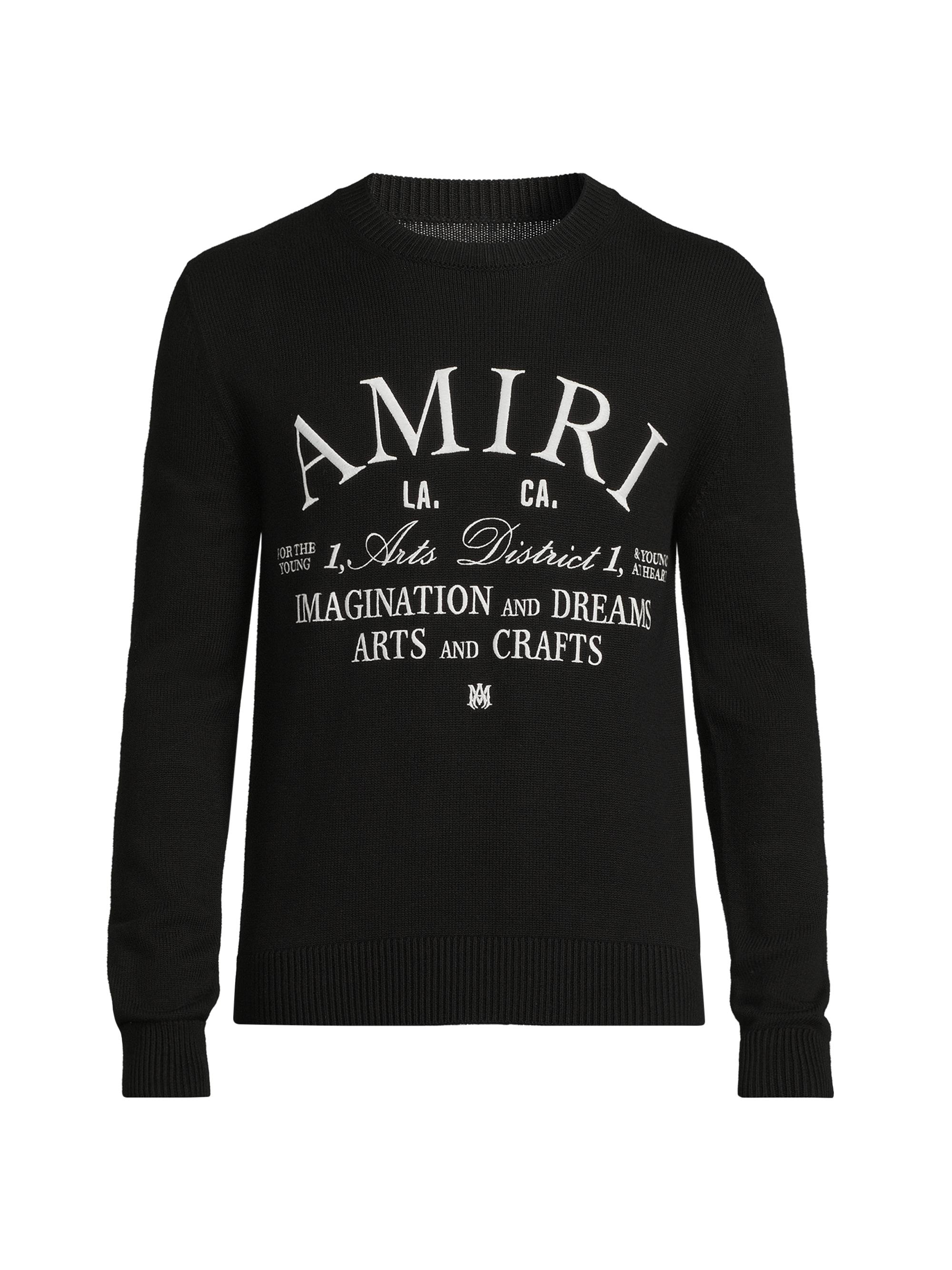 Amiri MA Quad Wool Crewneck Sweater | Saks Fifth Avenue