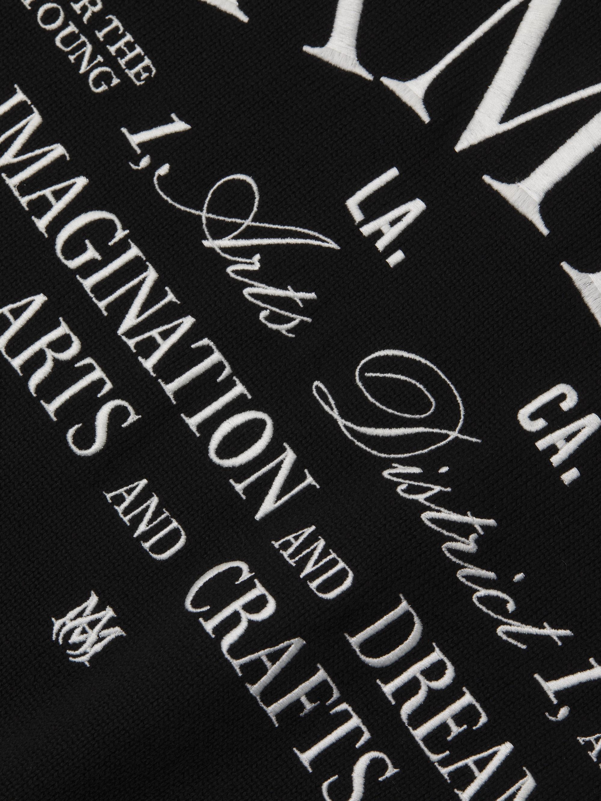 AMIRI (アミリ) シルク ブルゾン ブラック/ホワイト AMIRI-アミリ-Tシャツ-男女兼用-