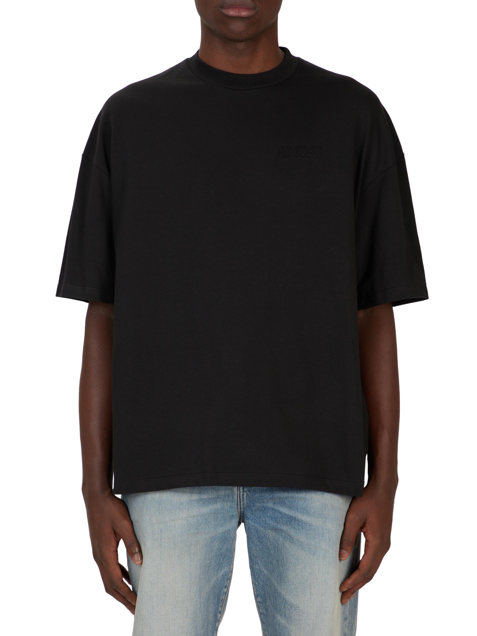 Amiri Men's Logo Oversized Crewneck T-Shirt - Black