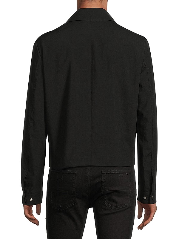 Shop Amiri Arts District Wool-Blend Zip Shirt | Saks Fifth Shop Amiri Arts District Wool-Blend Zip Shirt | Saks Fifth