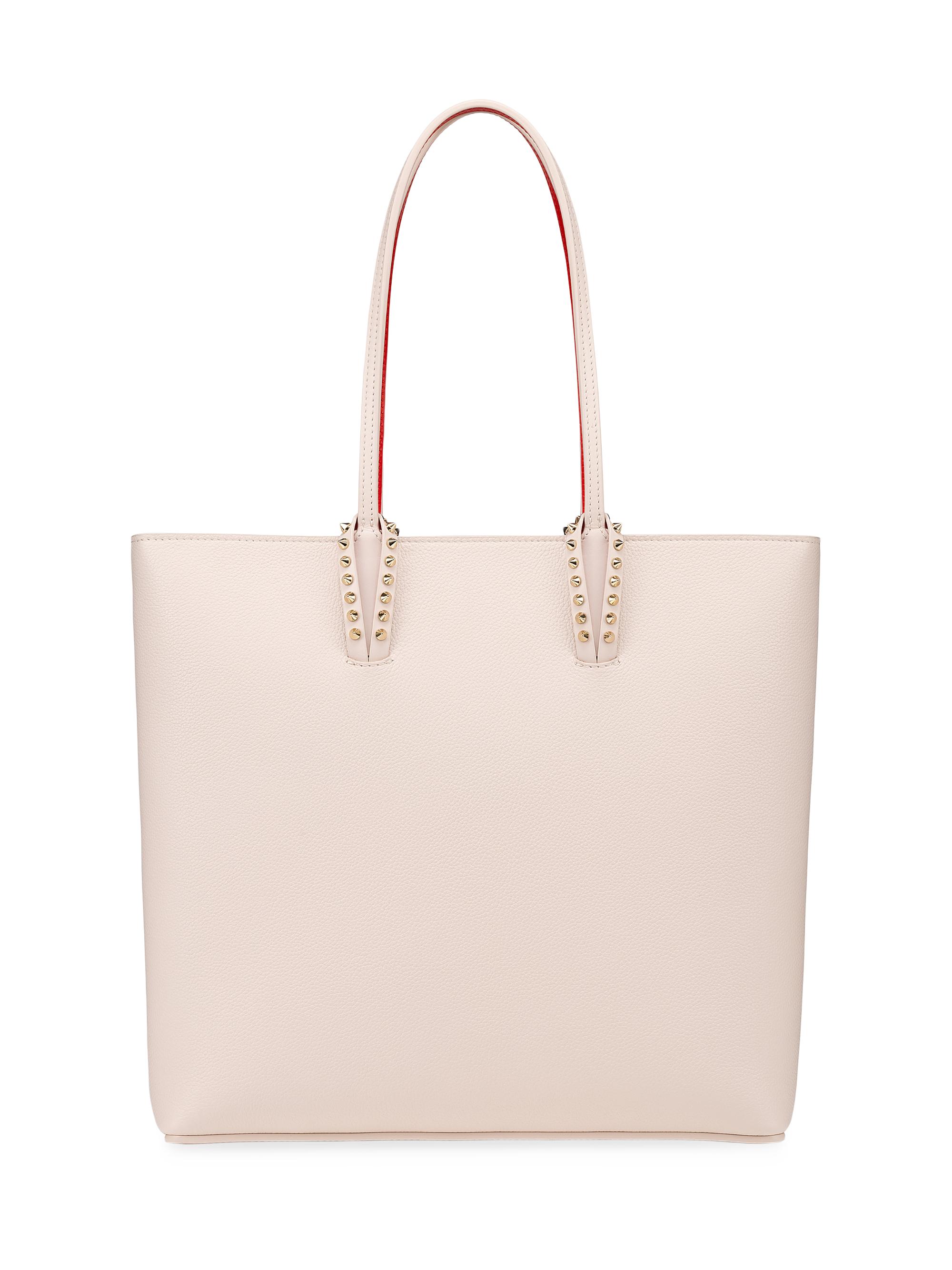 Christian Louboutin Women's Cabata Leather Tote Bag - Beige