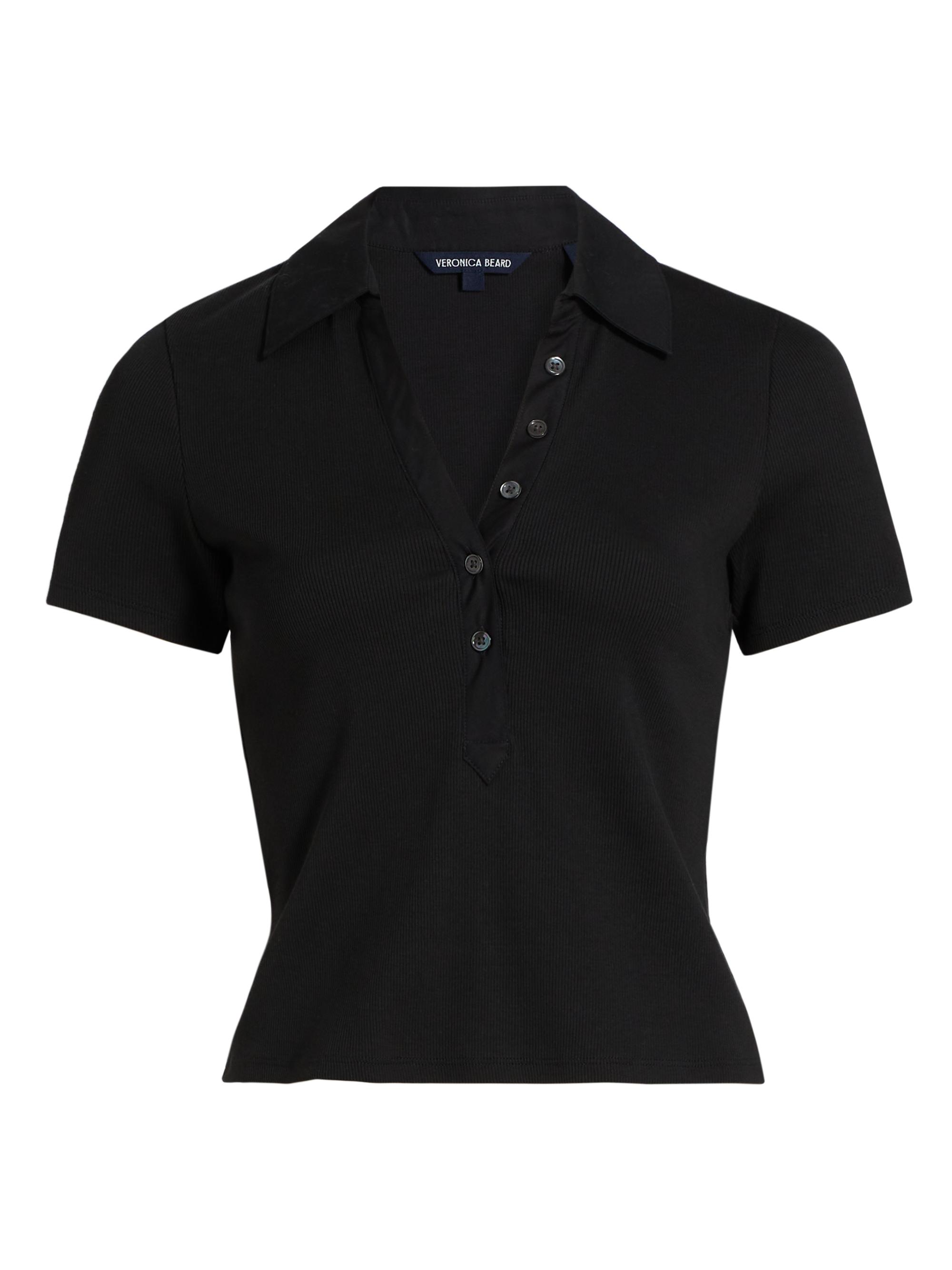 Veronica Beard Kearney Cotton Polo T-Shirt | Saks Fifth Avenue