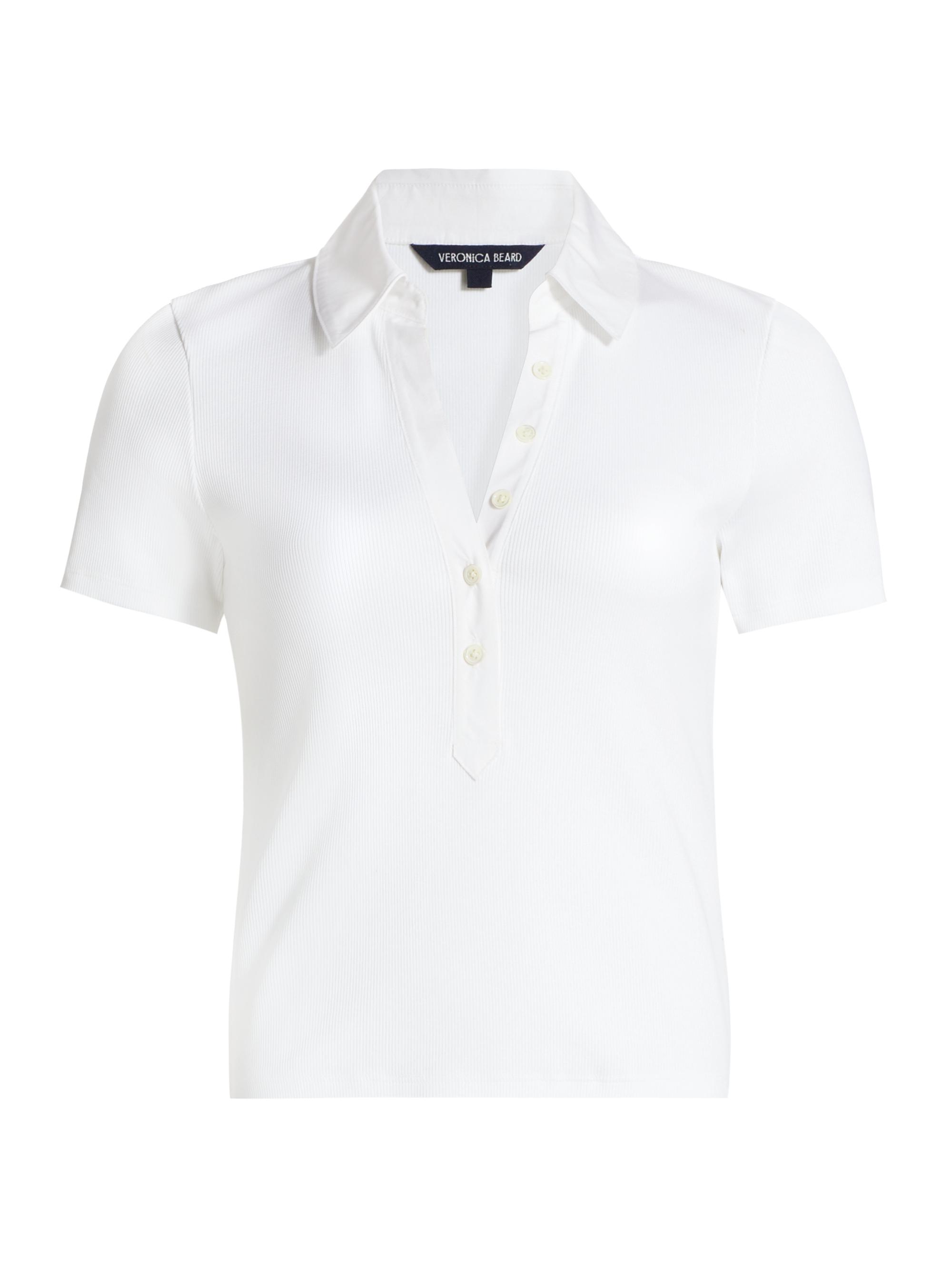 Veronica Beard Women's Kearney Cotton Polo T-Shirt - Black