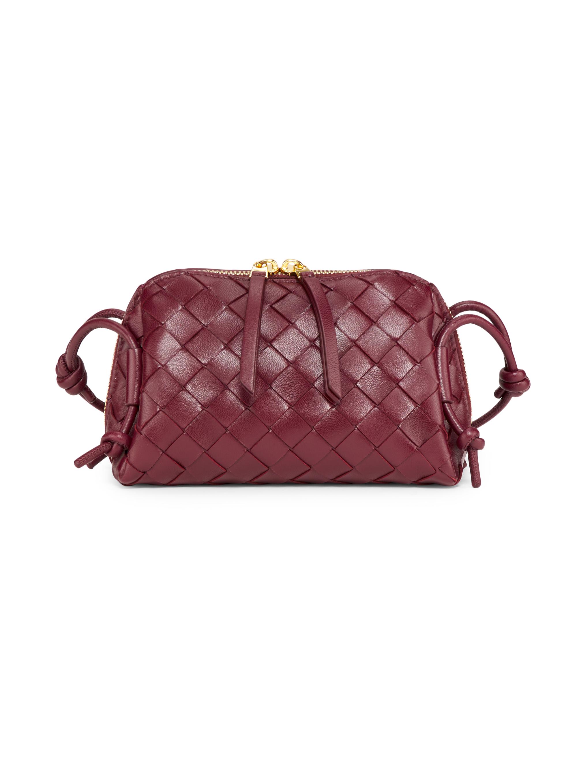 Bottega Veneta Mini Loop Leather Crossbody Bag | Saks Fifth