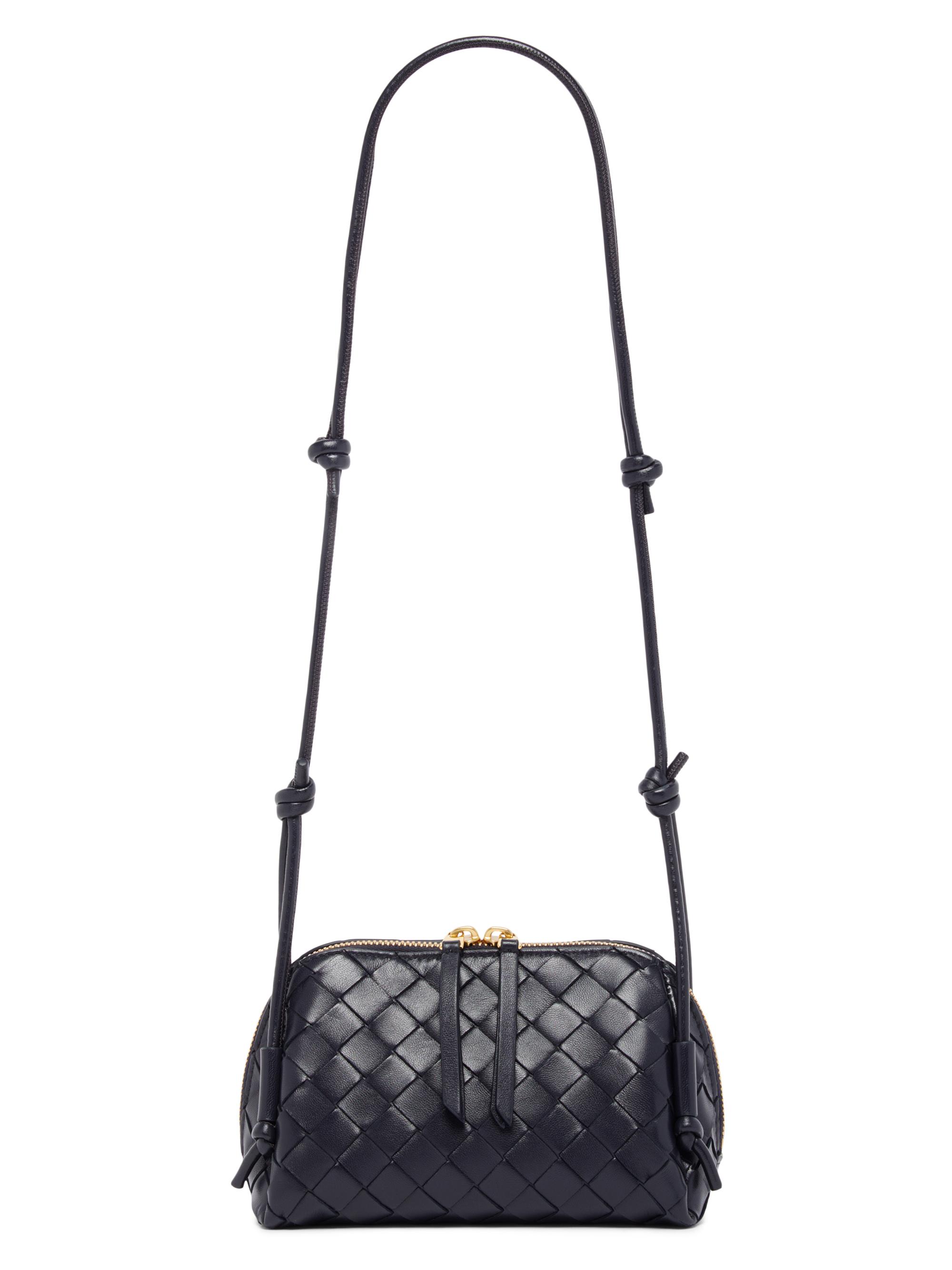 Bottega Veneta Women's Intrecciato Nappa Leather Pouch - Nocturnal Gold