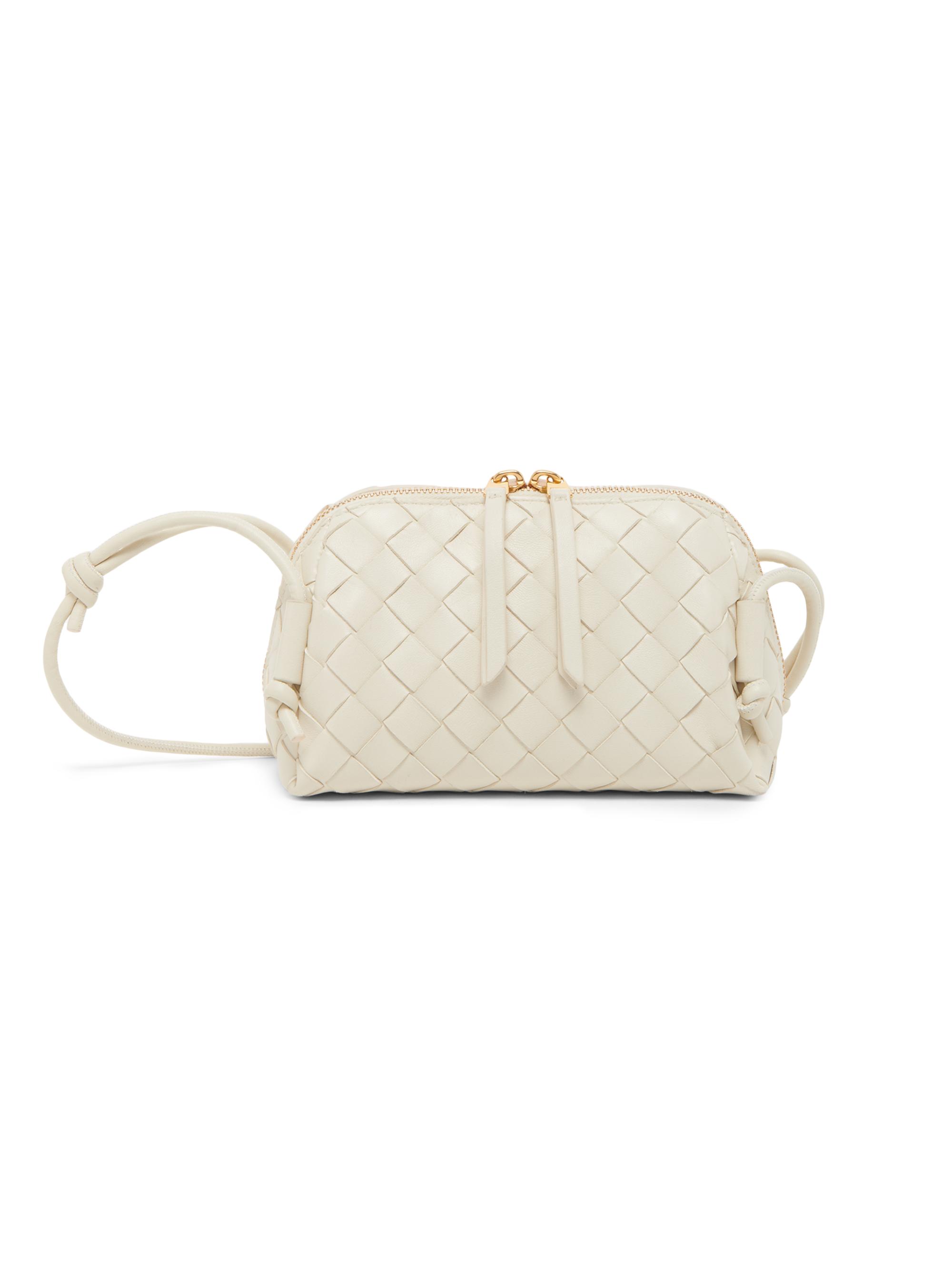 Bottega Veneta Women's Intrecciato Nappa Leather Pouch - Sea Salt Gold
