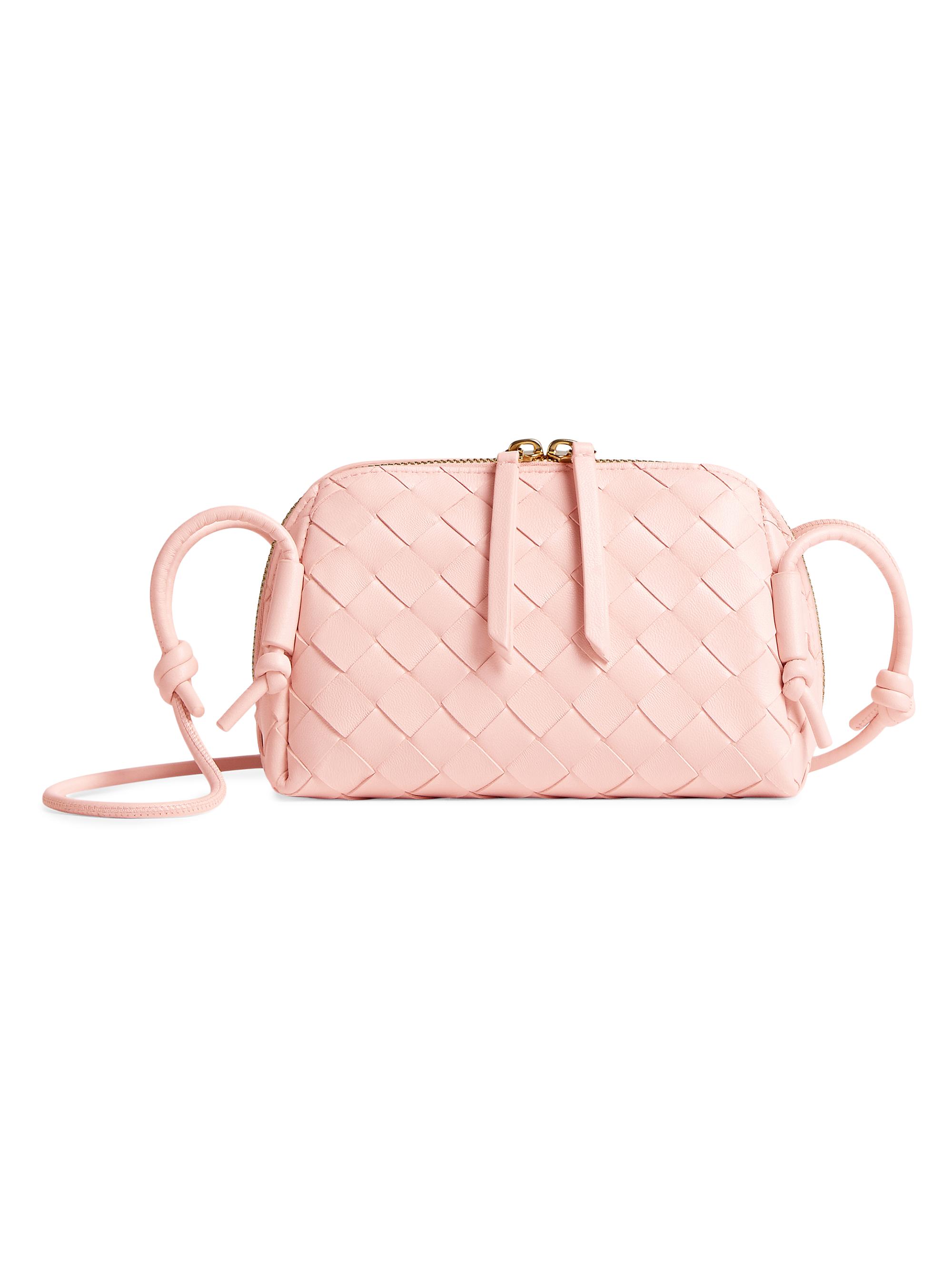 Bottega Veneta Women's Intrecciato Nappa Leather Pouch - Seashell Gold