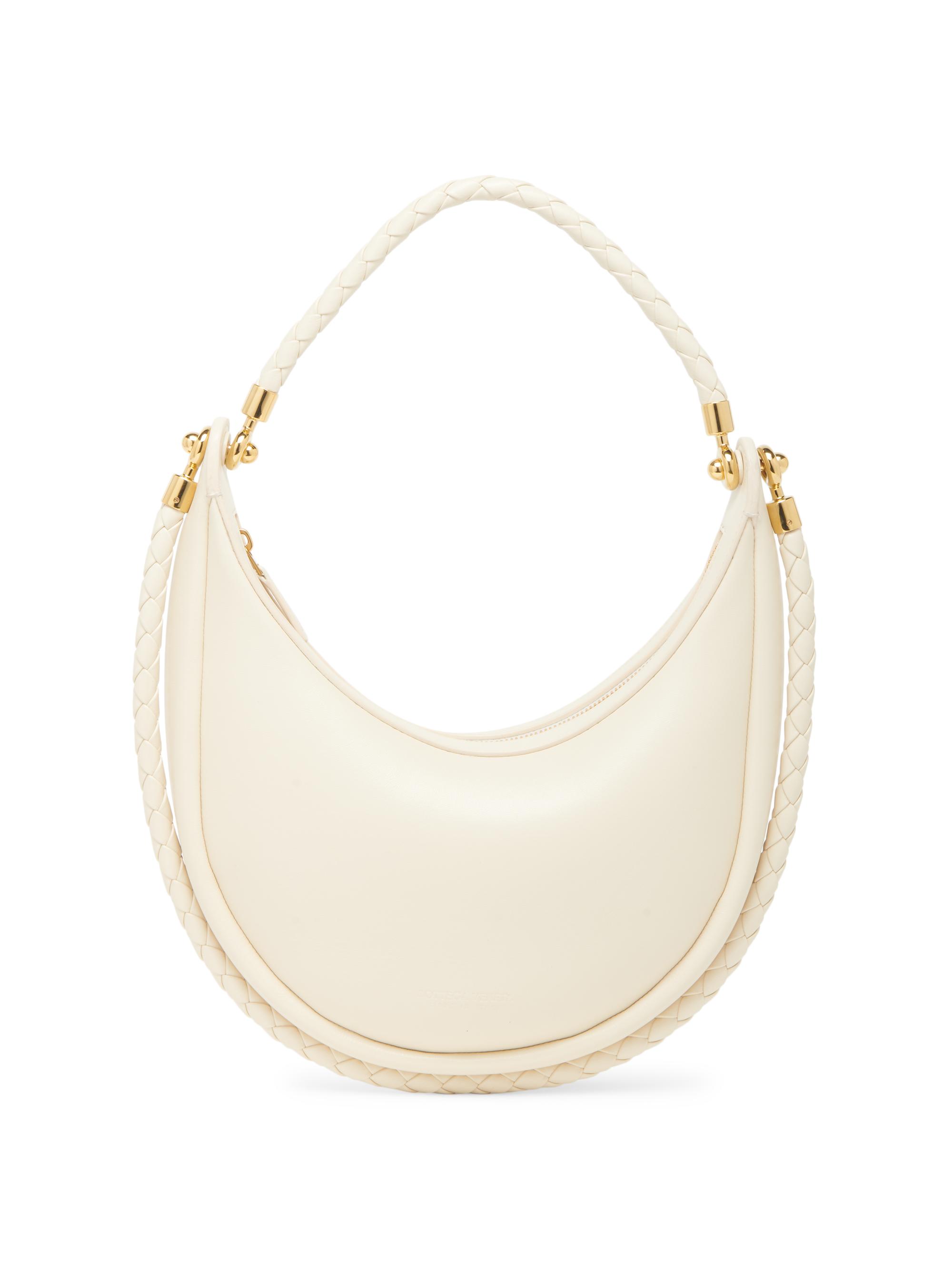 Bottega Veneta Women's Hula Hoop Leather Hobo Bag - Sea Salt