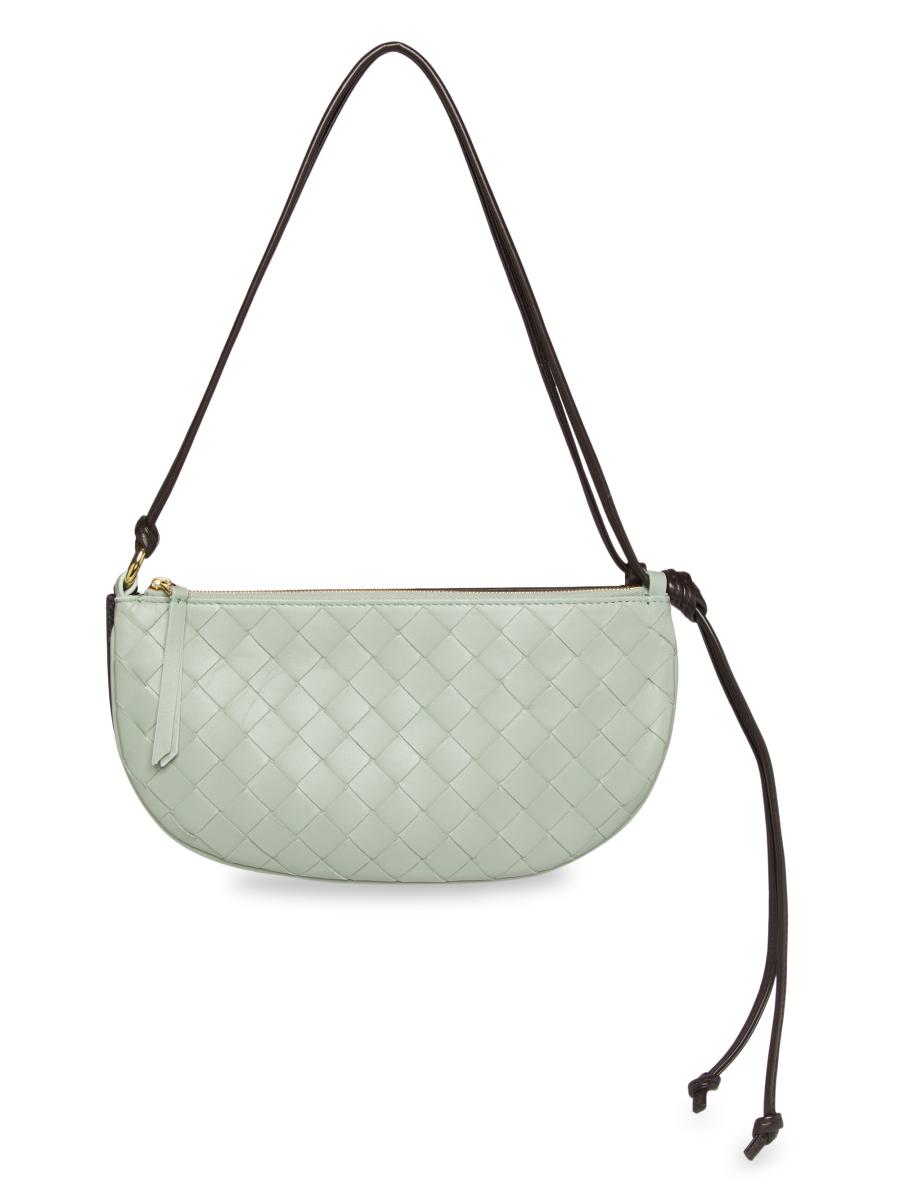 ショルダーバッグ・ポシェット BOTTEGA VENETA GEMELLINI LEATHER MINI BAG Bottega Veneta Gemellini Intrecciato Leather Double Pouch