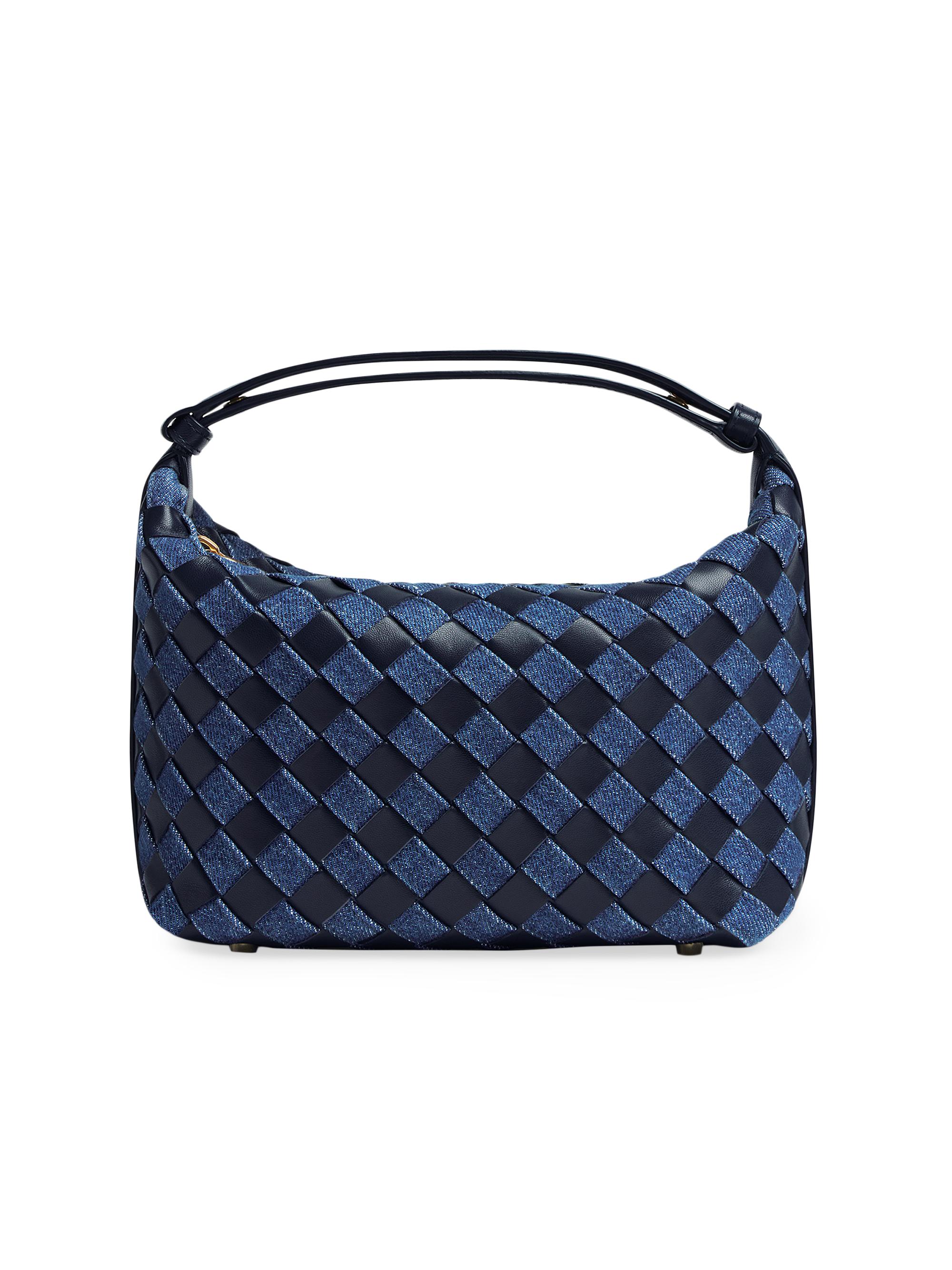Bottega Veneta Women's Mini Wallace Denim & Leather Shoulder Bag - Indigo Multi
