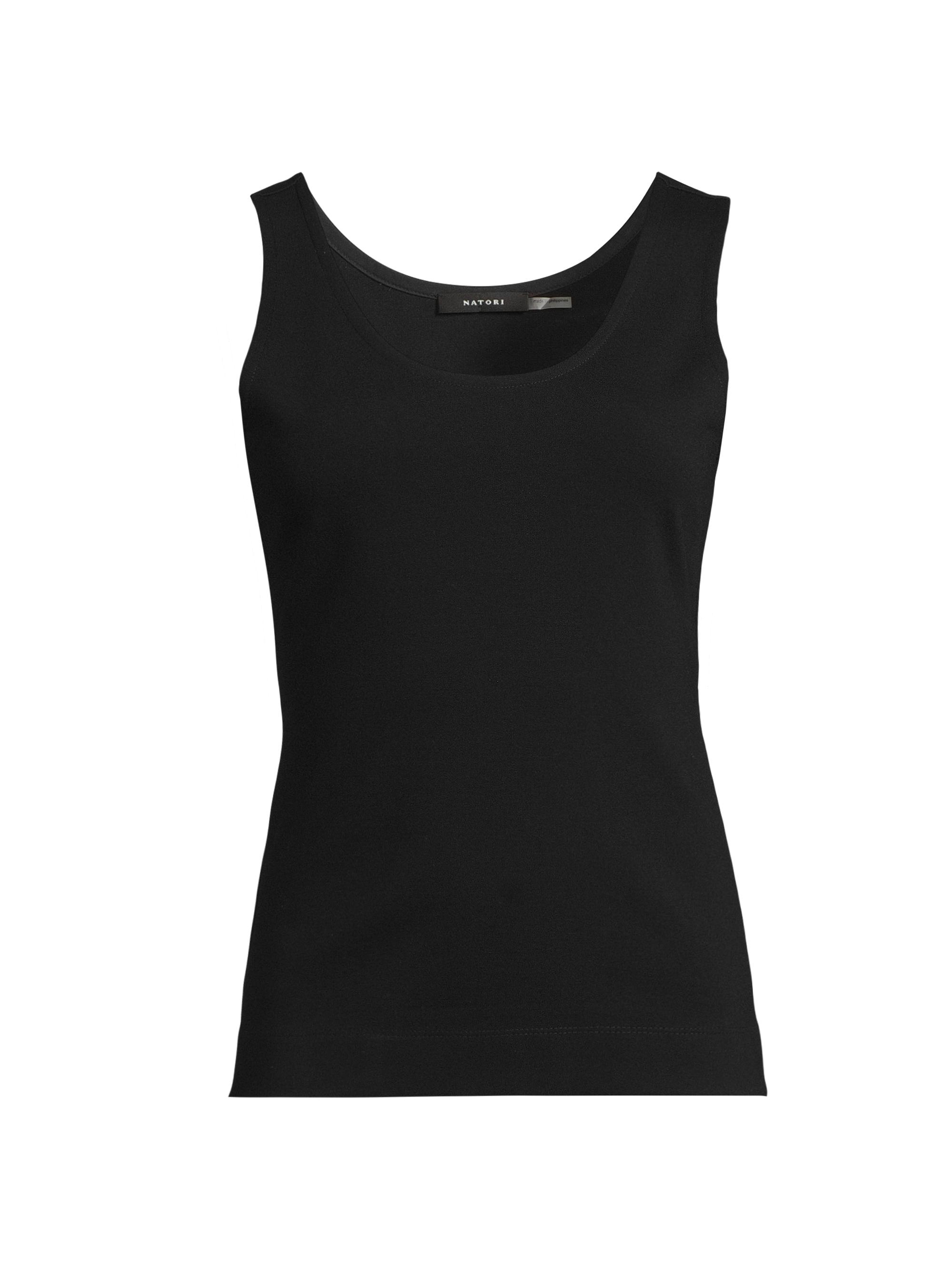 Natori Women's Scoopneck Compact Knit Tank - Black