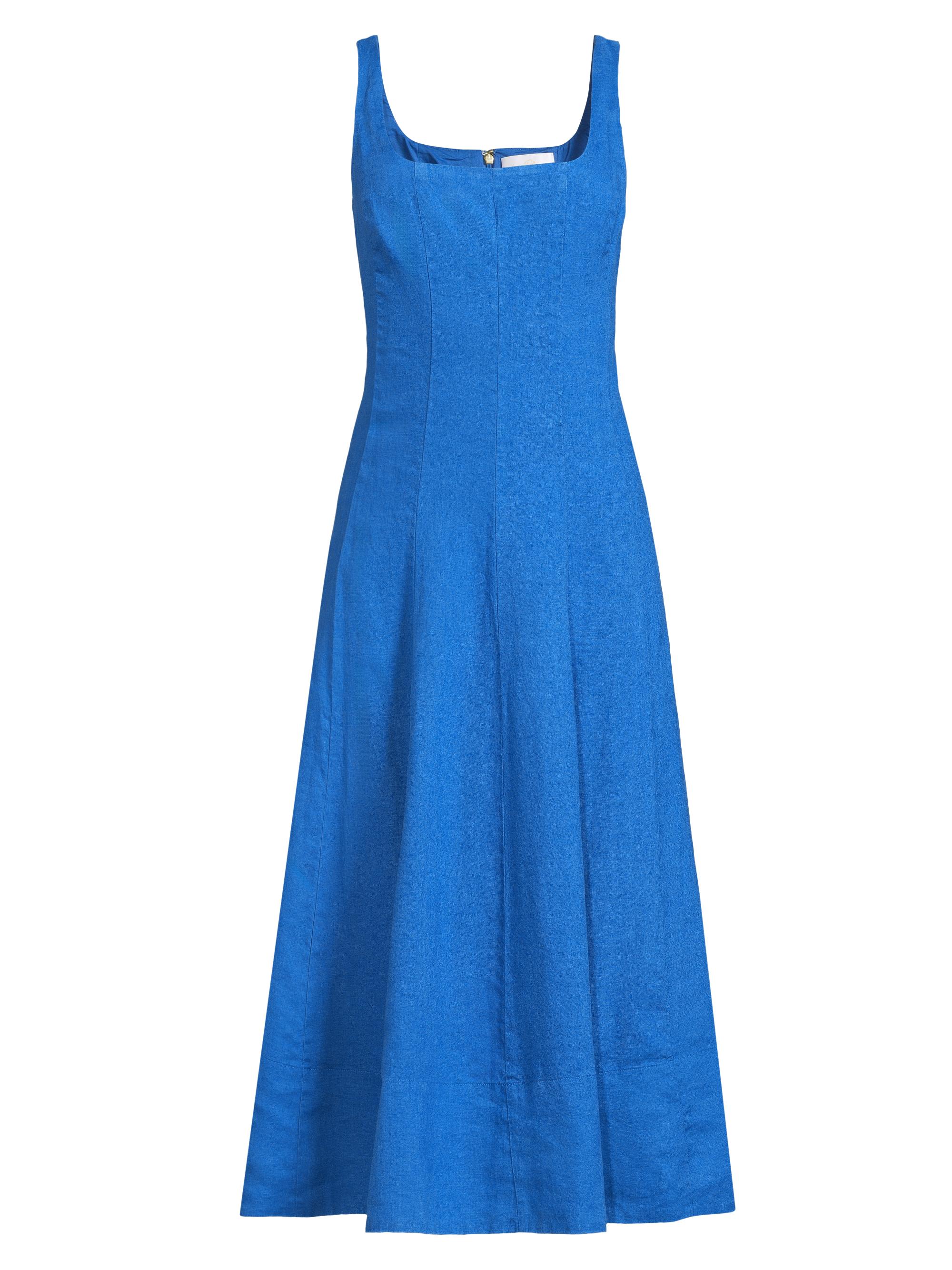 Lilly Pulitzer Women's Calina Linen Paneled Midi-Dress - Barton Blue