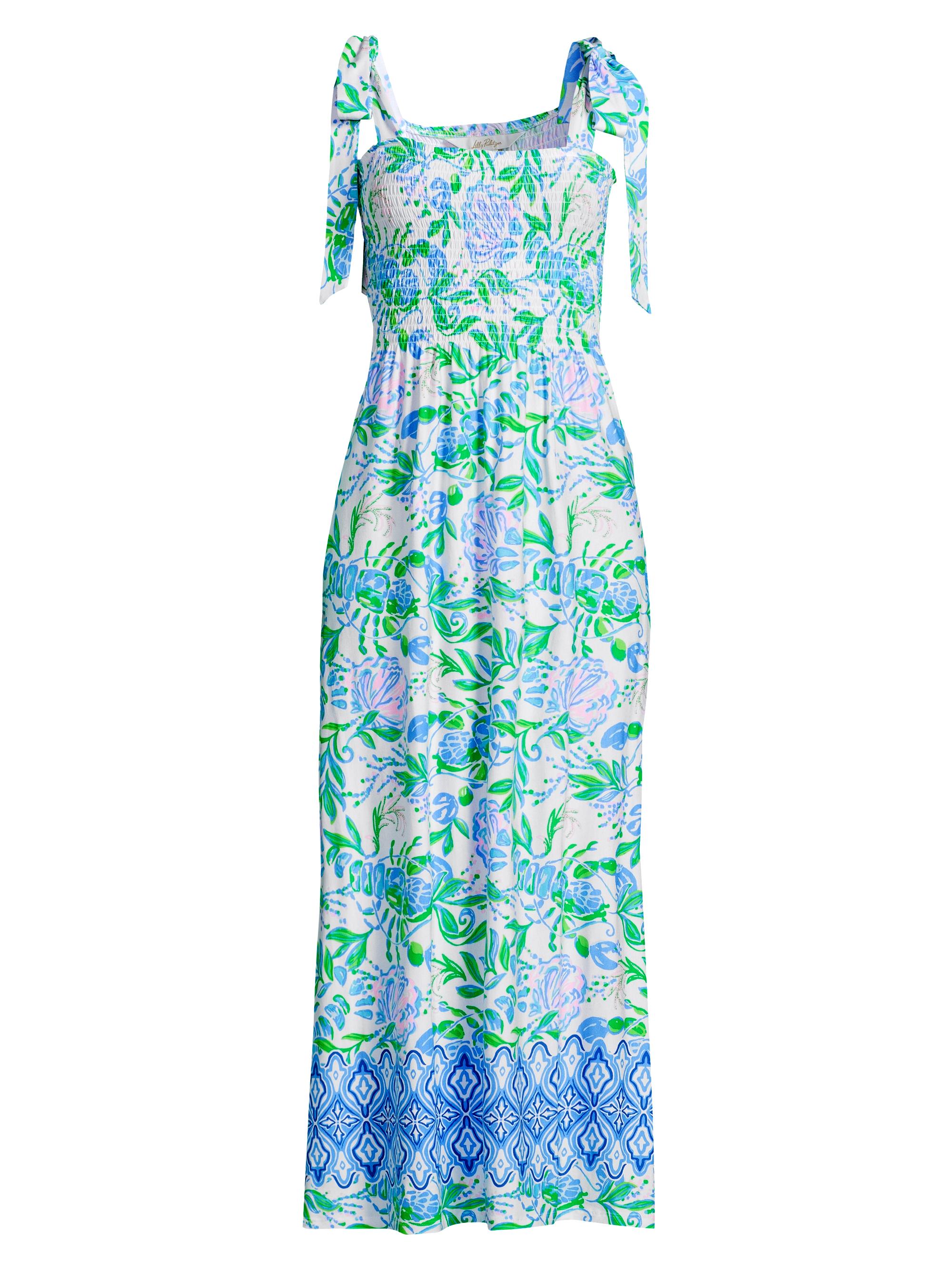 Lilly Pulitzer Women's Kailua Smocked Maxi Dress - Resort White
