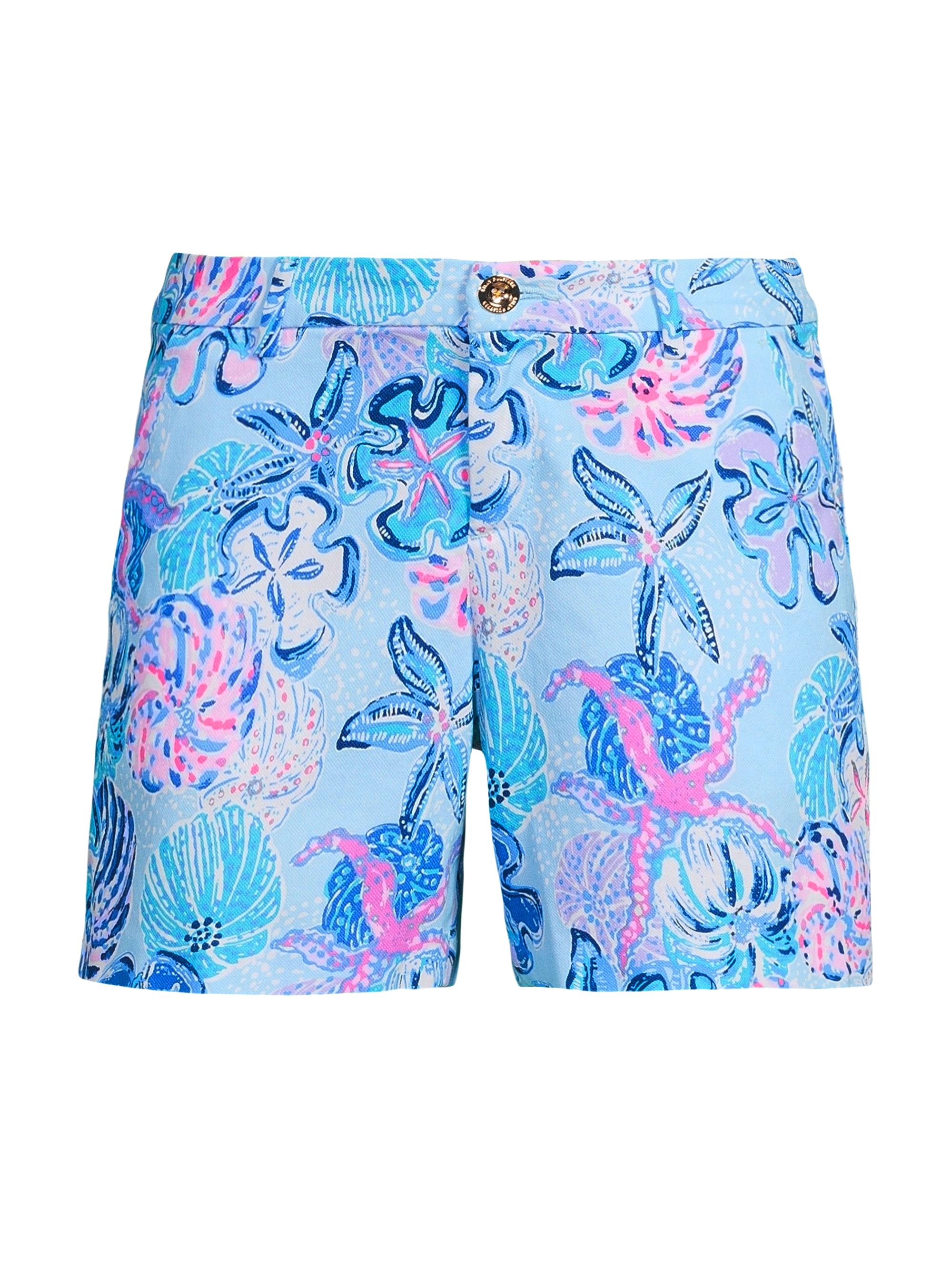 Lilly Pulitzer Women's Callahan 5" Sea Low-Rise Shorts - Multi Bahamas Beachcomber