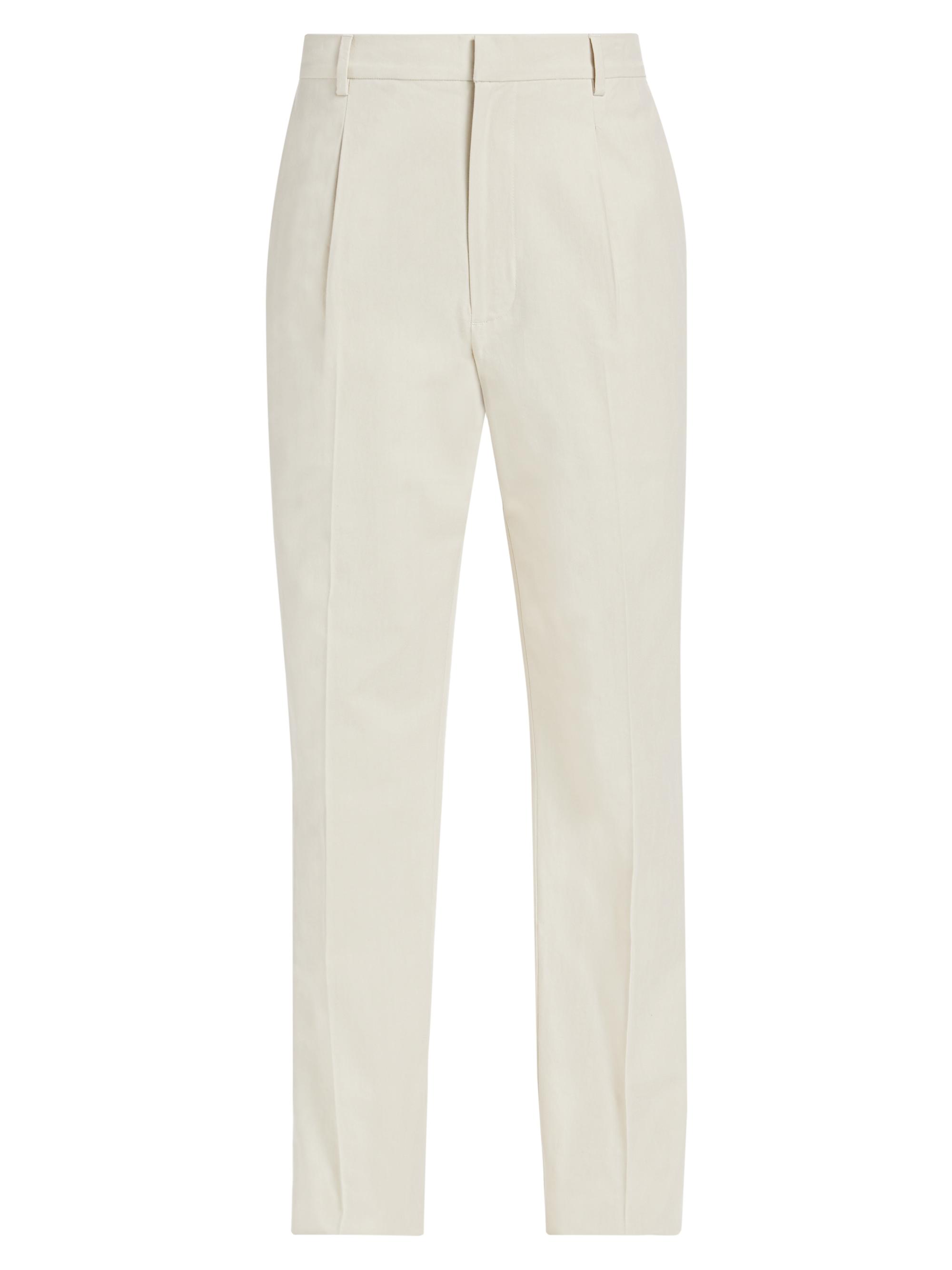 Paige Men's Shultz Twill Slim-Fit Trousers - Pale Khaki