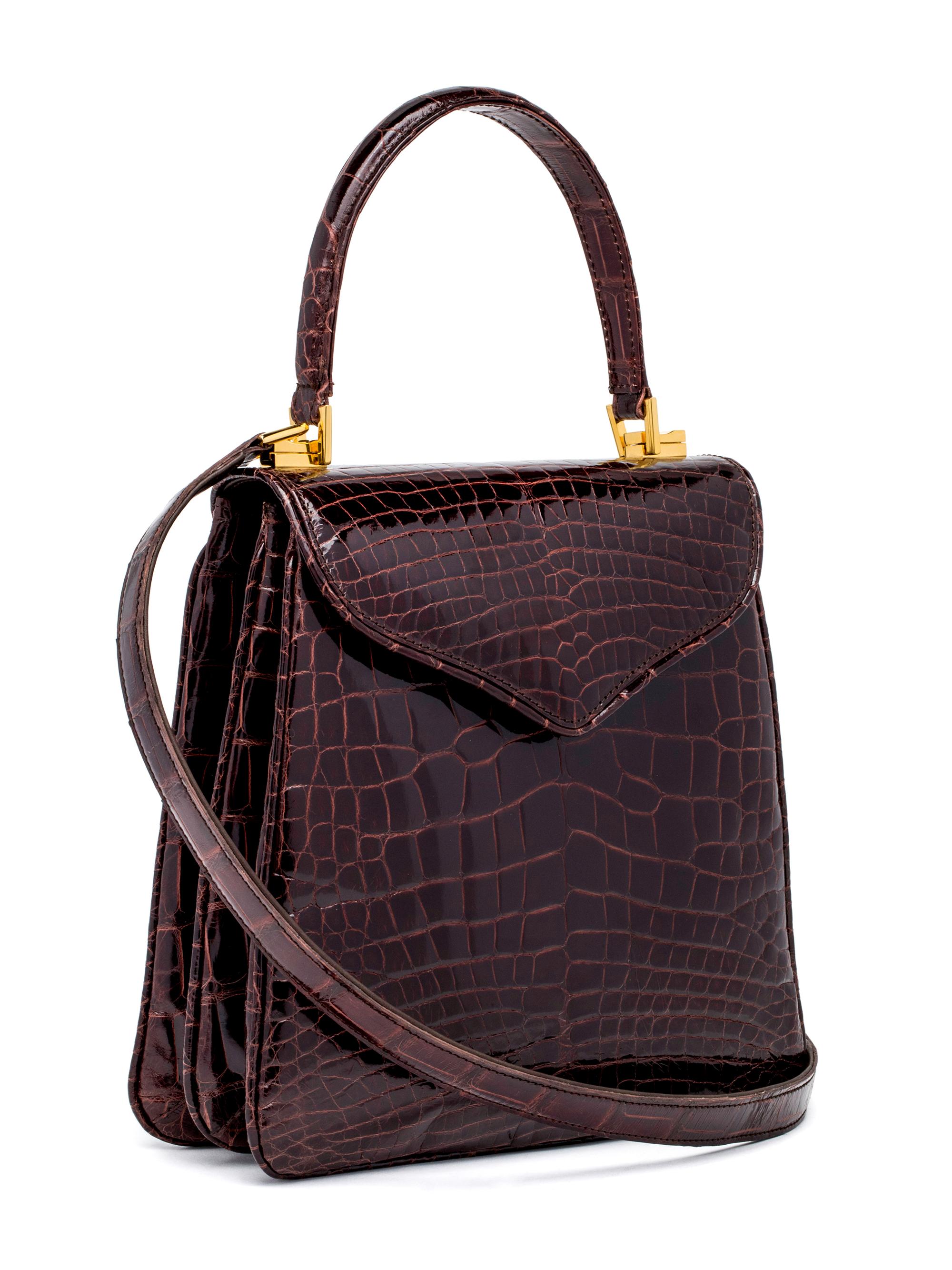 Lana Marks Women's Princess Diana Top Handle Bag - Chocolate Brown